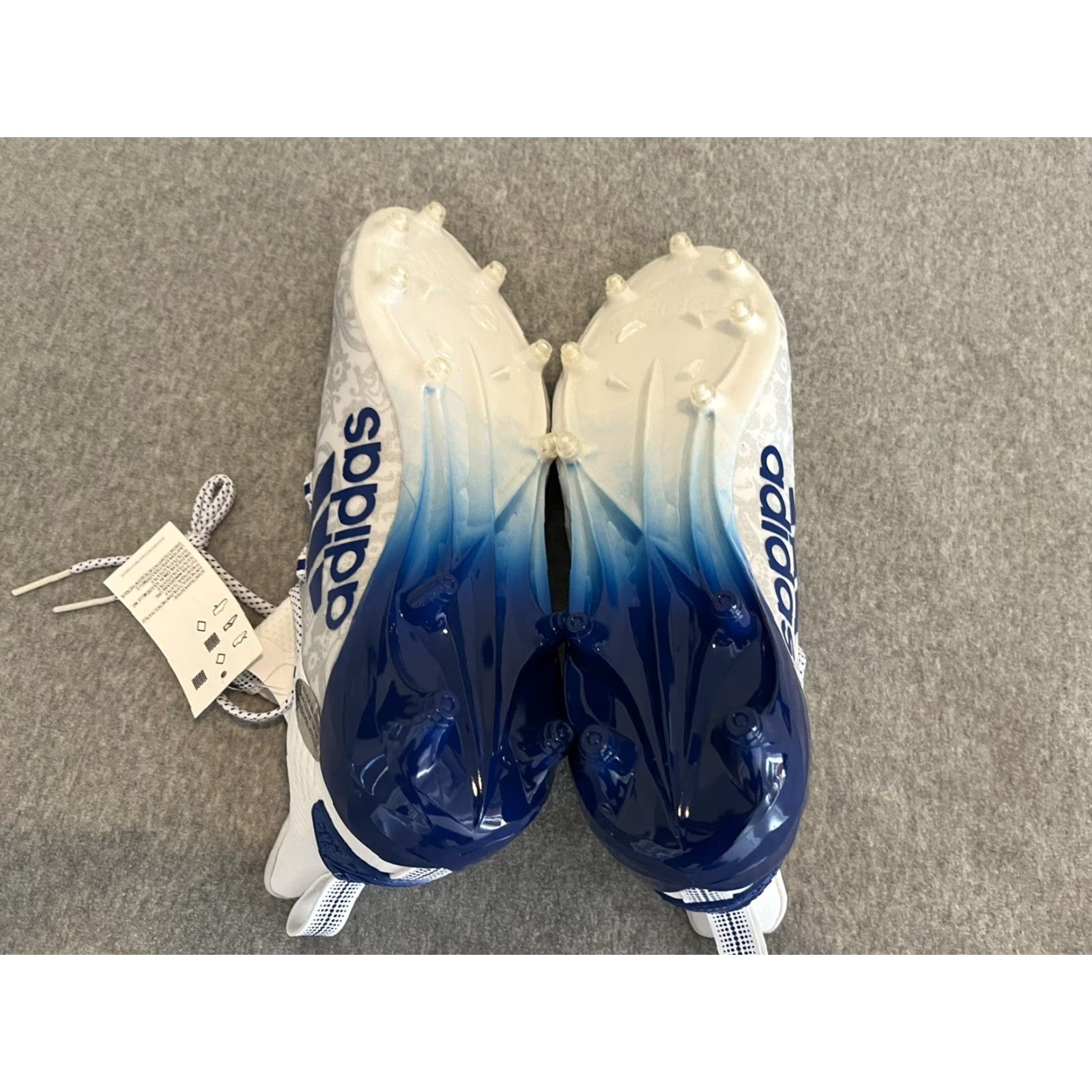 Adidas Adidas Adizero Cleat Football FU6707 Floral White Blue Size 12 Mens US 12 Multicolor Pattern Floral Size US 12 / EU 45 - 7 Thumbnail