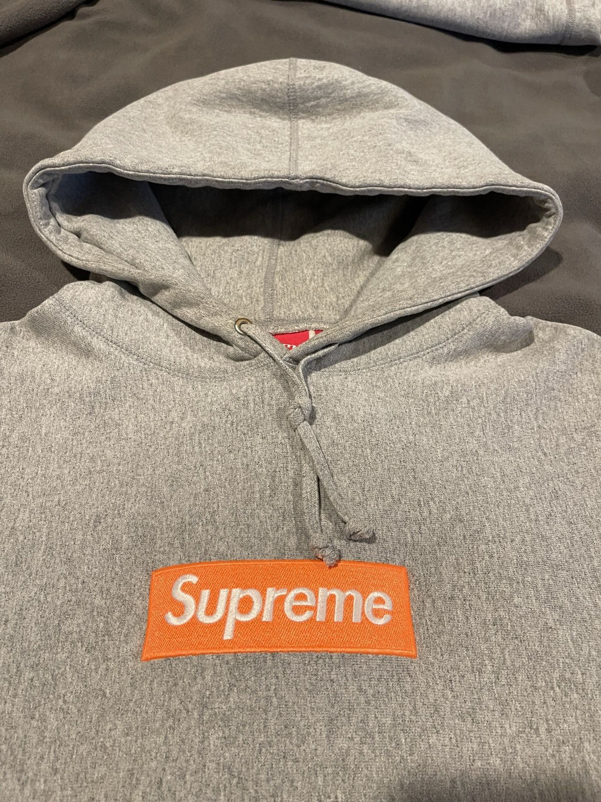 Image of Supreme 2017 Grey Box Logo Hoodie, Men's (Size XL)