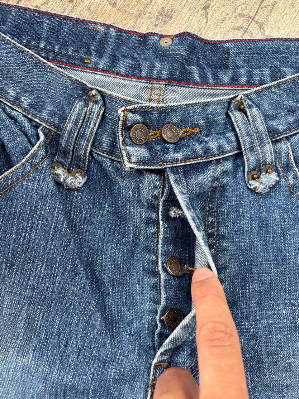 Diesel VTG Diesel y2K Baggy Tab logo japan Denim jeans Size US 32 / EU 48 - 2 Thumbnail