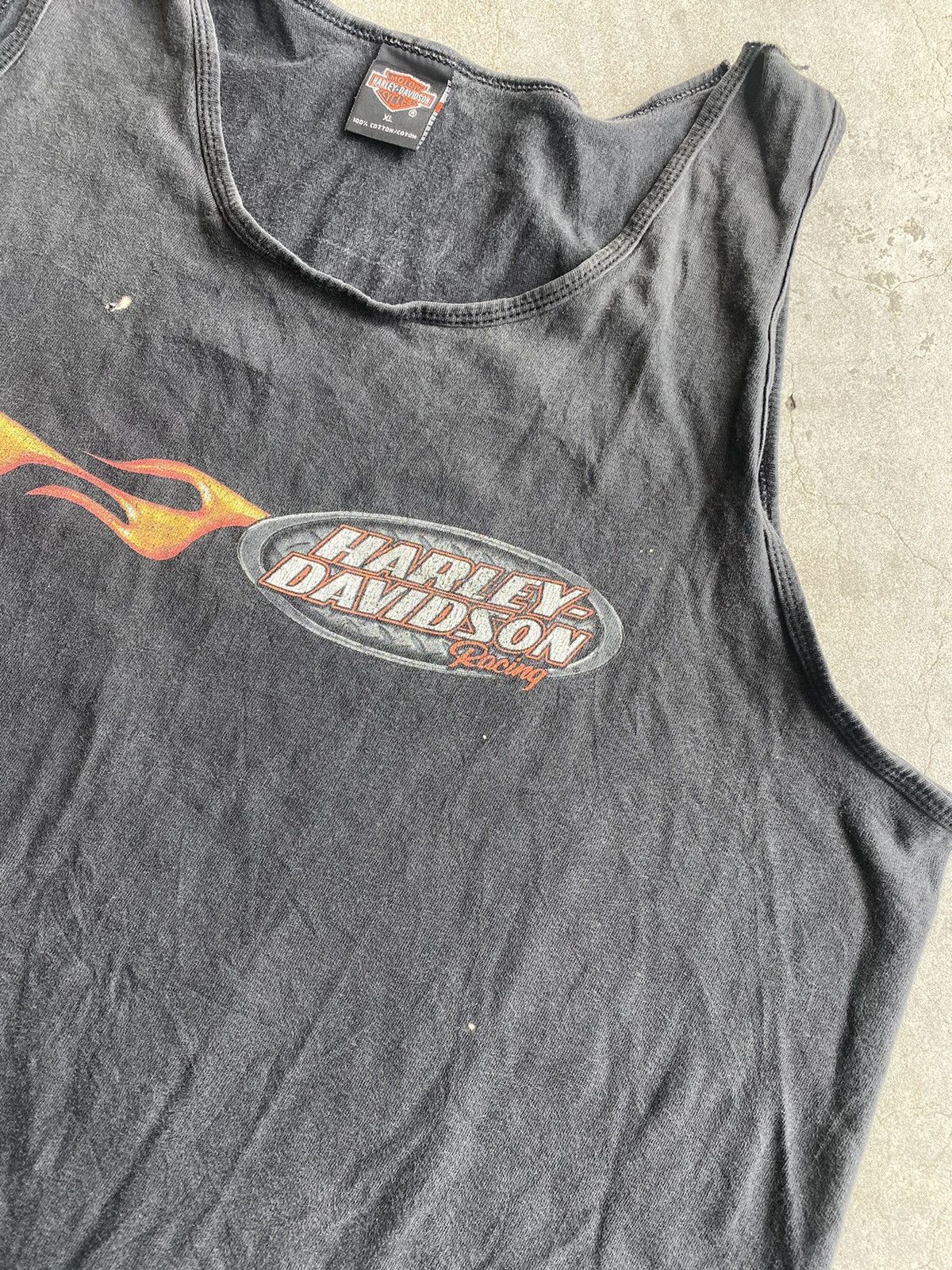 Vintage Distressed 🔥 Vintage Usa made 90s Harley Davidson Sleeveless Size US XL / EU 56 / 4 - 6 Thumbnail