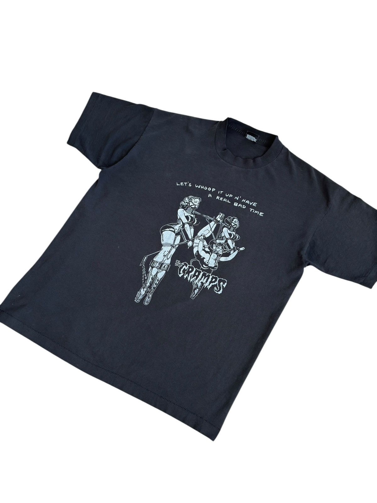 Band Tees RARE Vintage 1986 The Cramps Date w/ Elvis ‘Whoop It Up’ Tee Size US XL / EU 56 / 4 - 3 Thumbnail