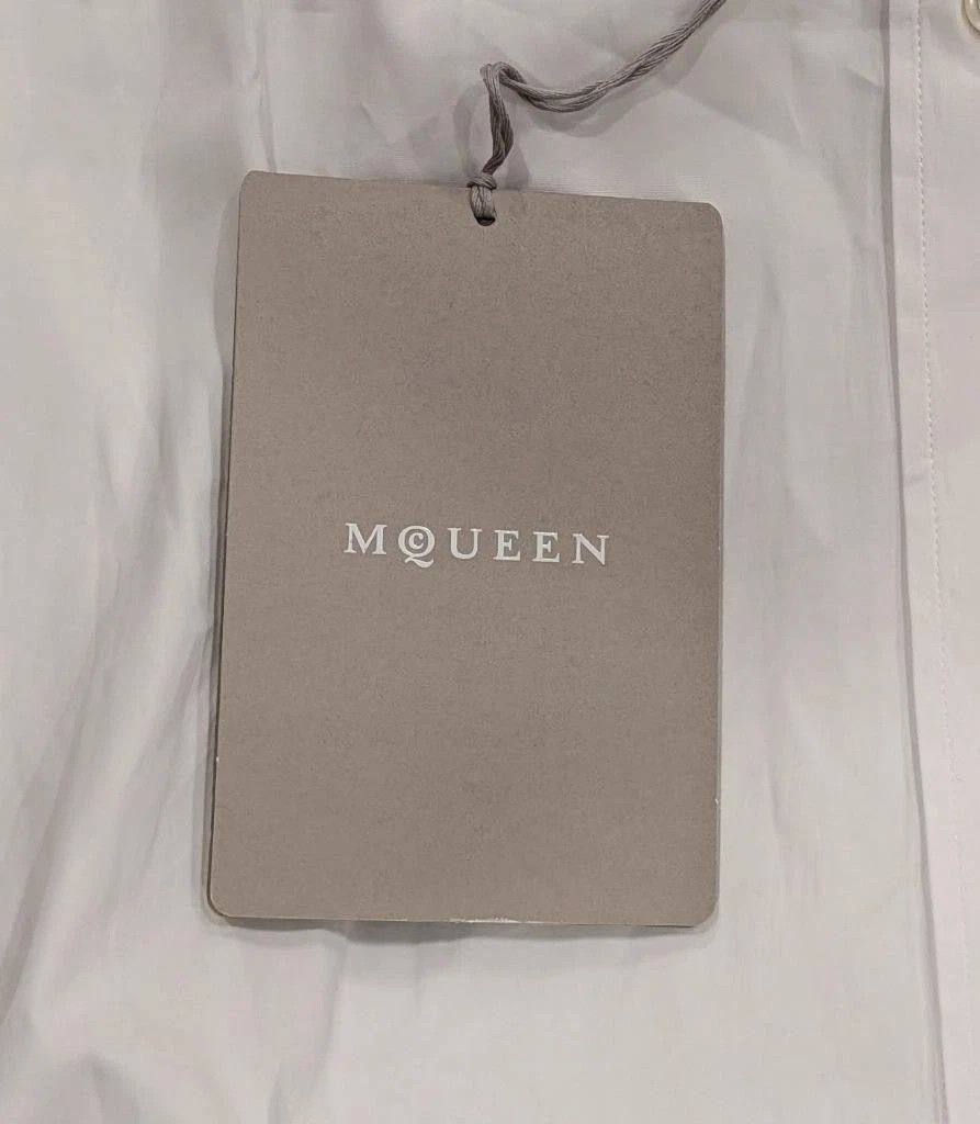 Alexander McQueen Alexander McQueen T-Chain Cotton Button Up Shirt White 15.5 Size US M / EU 48-50 / 2 - 7 Thumbnail
