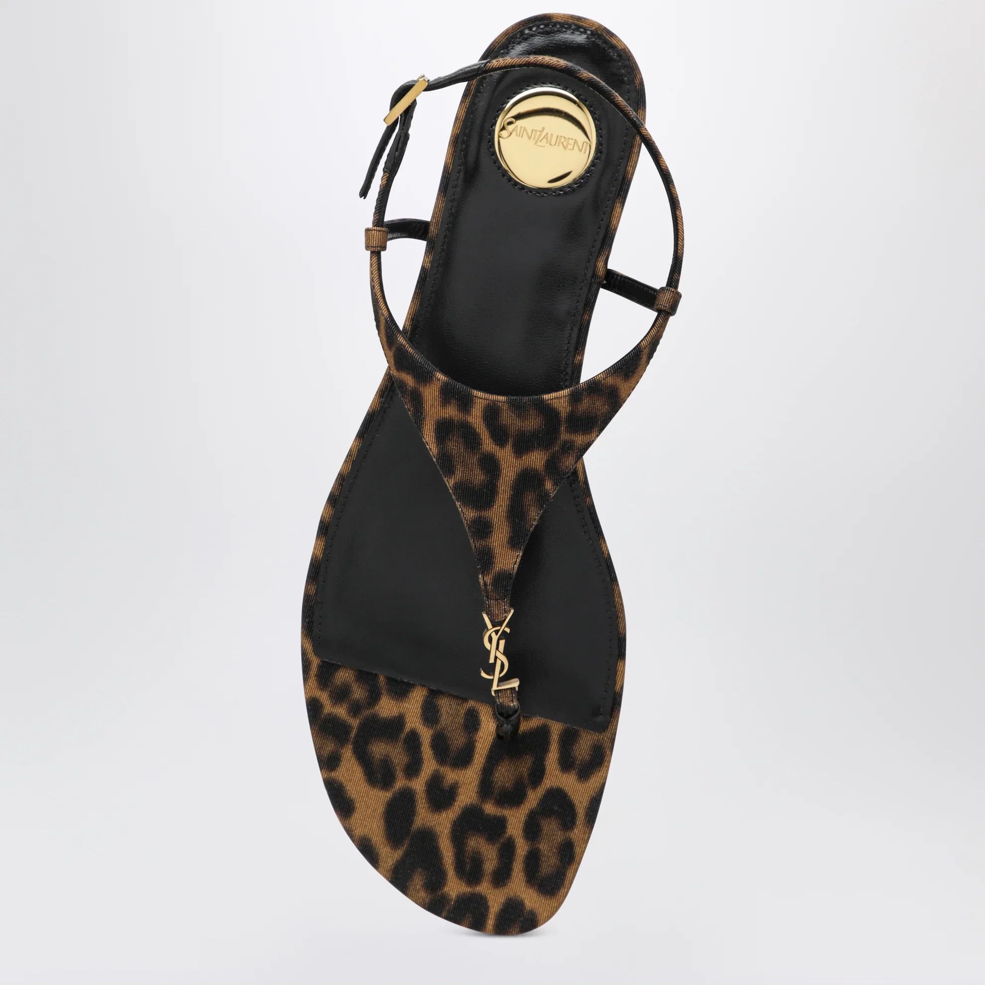Saint Laurent Paris o1d2blof0526 Cassandre Sandals in Leopard Size US 6 / IT 36 - 3 Thumbnail