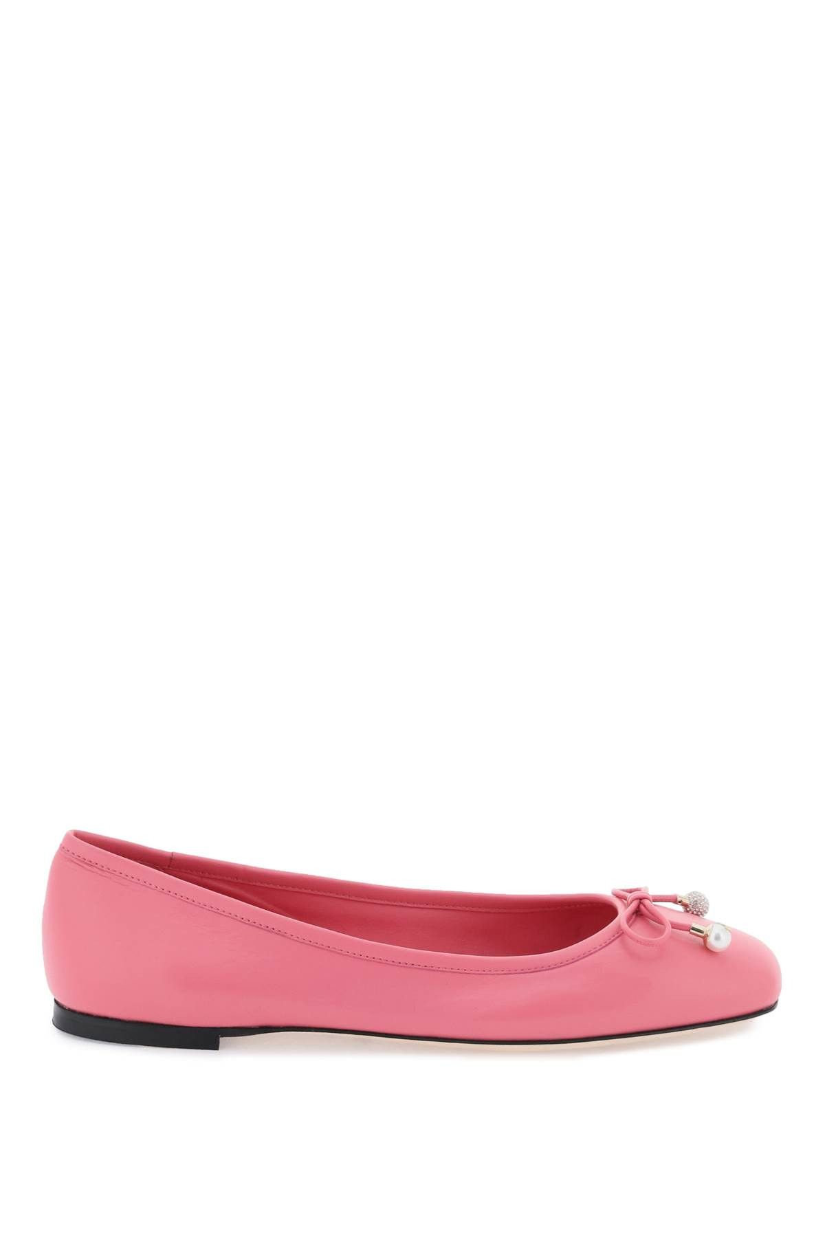 image of Jimmy Choo 'elme' Ballerina Flats in Candy Pink, Women's (Size 8)