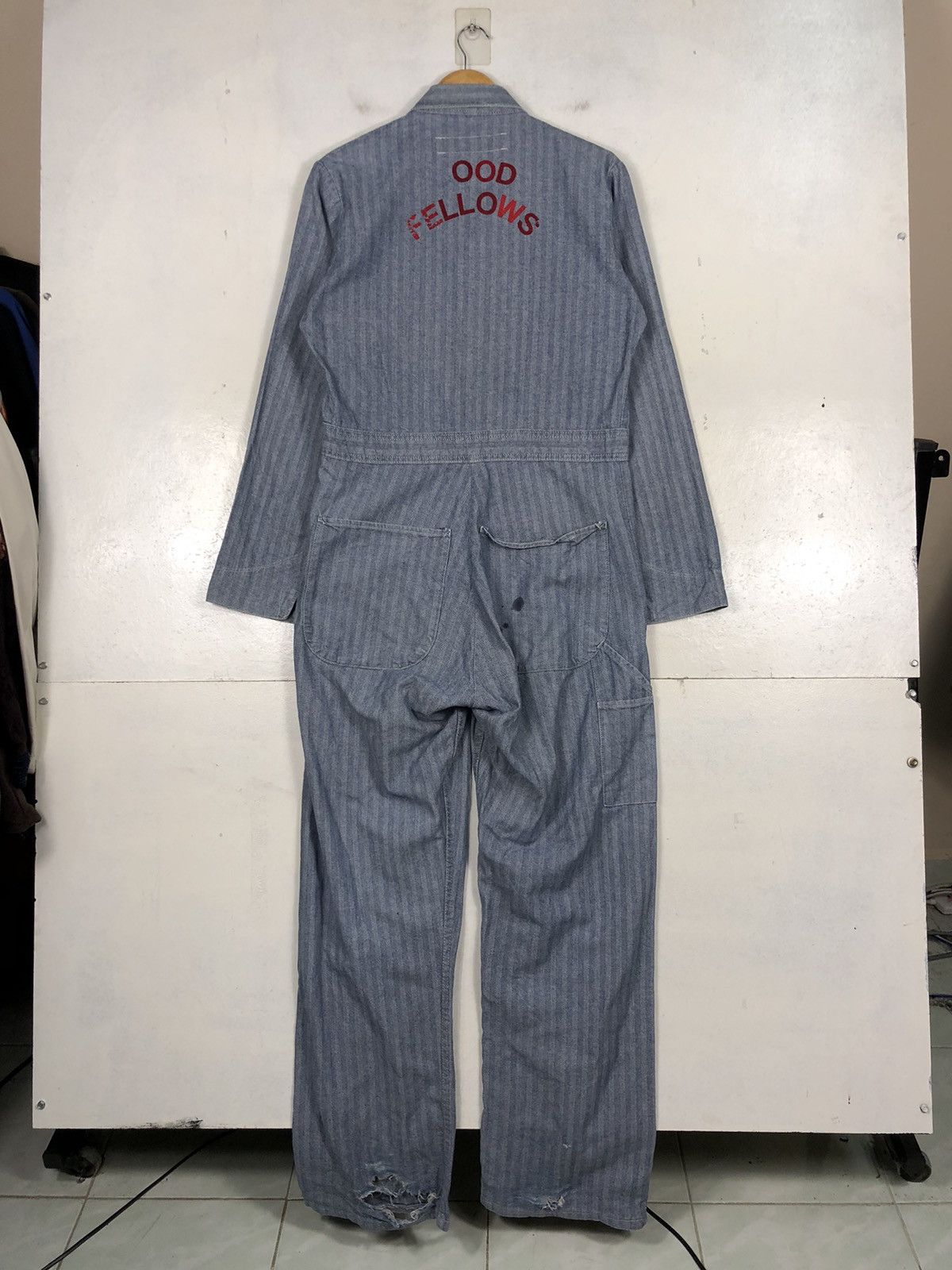 Vintage Coverall Overall OOD Fellow RedKap Size US 32 / EU 48 - 8 Thumbnail