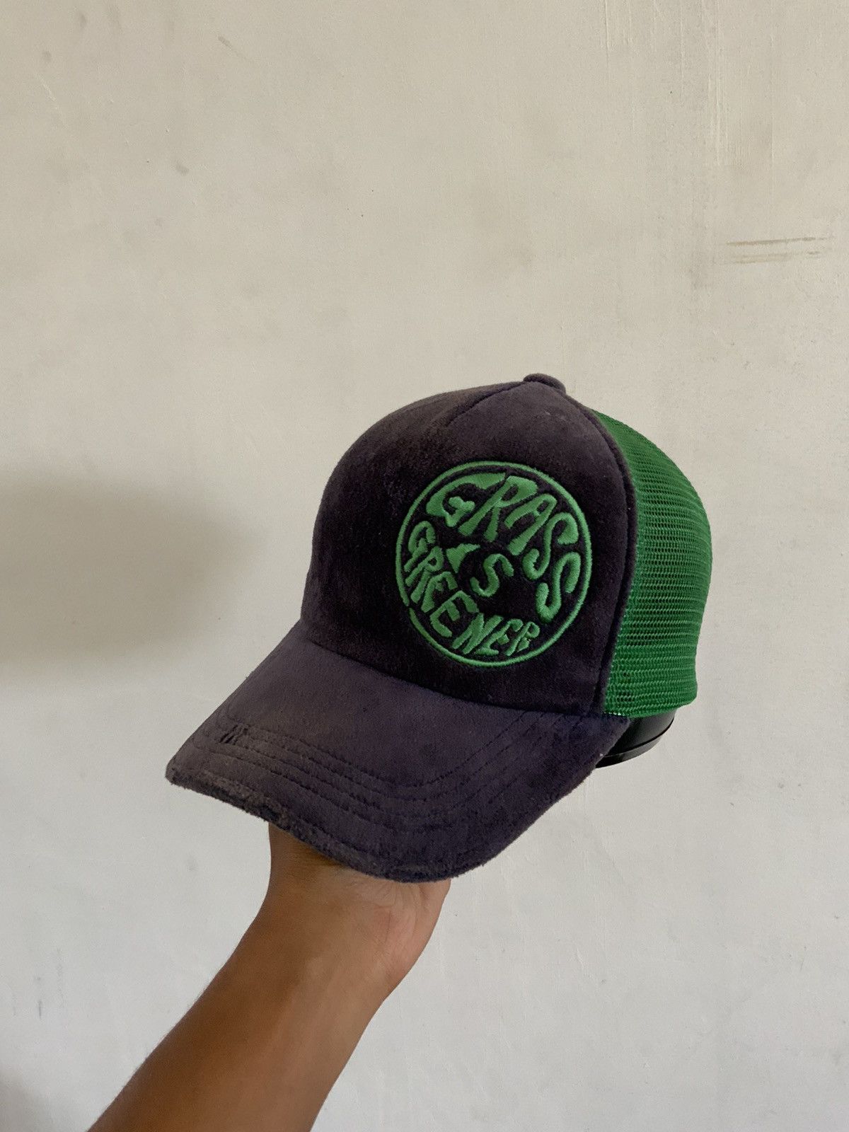 If Six Was Nine Grass is Greener Big Logo Trucker Hat Size ONE SIZE - 1 Thumbnail