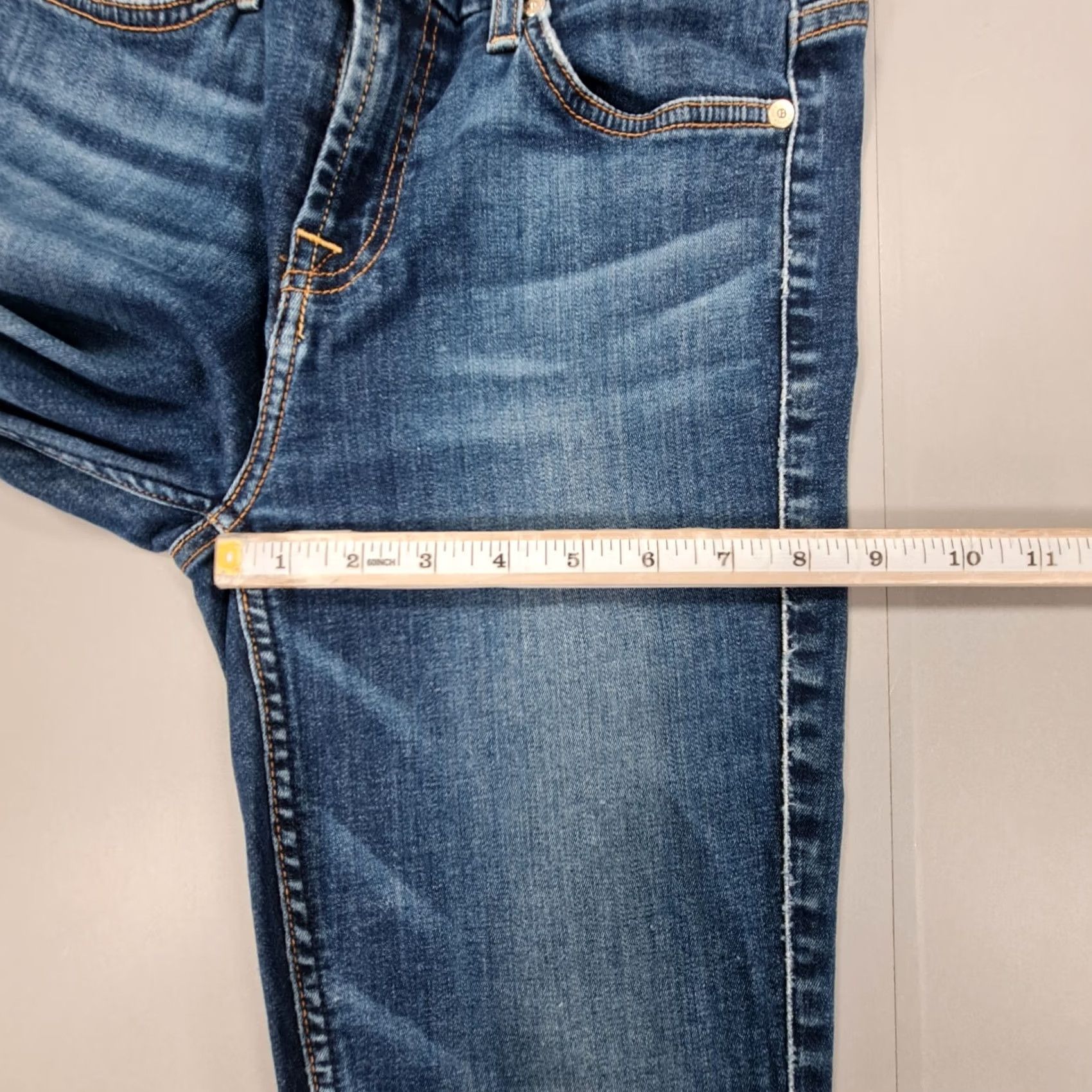 7 For All Mankind 7 For All Mankind Jeans Womens 26 Blue W26 L32 The Ankle Skinny Stretch Bair Echo Size 26" / US 2 / IT 38 - 6 Thumbnail