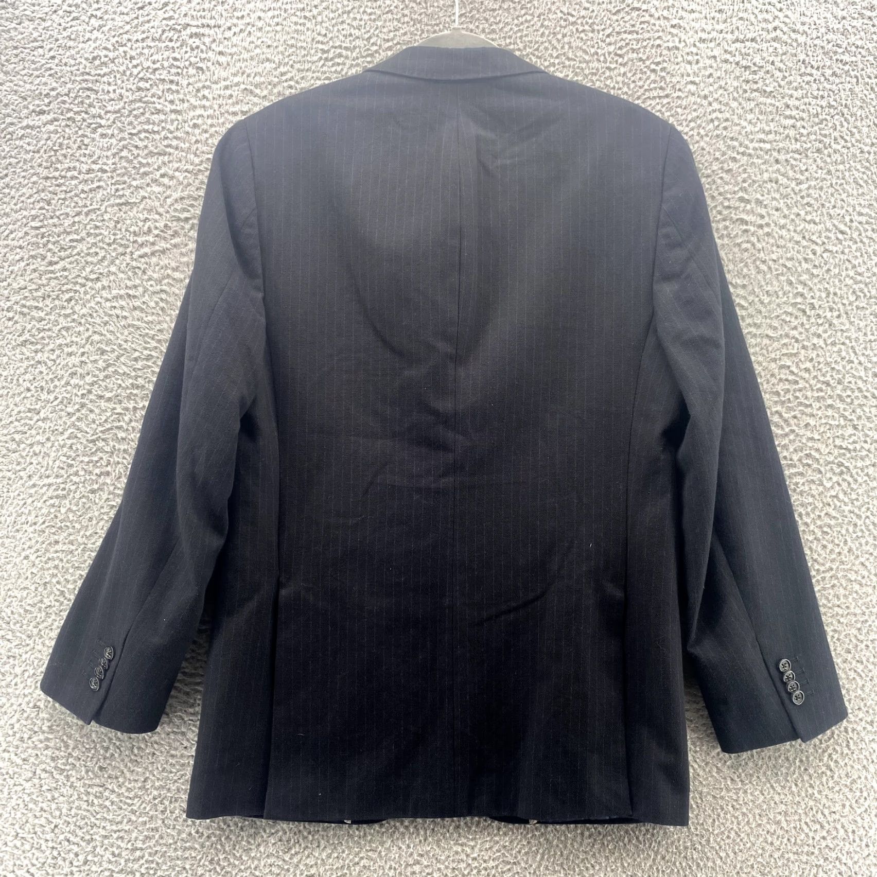 Banana Republic Banana Republic Blazer Mens 38R Black Pinstripe Notch Lapel Formal Business Casual Office Size 38R - 6 Thumbnail