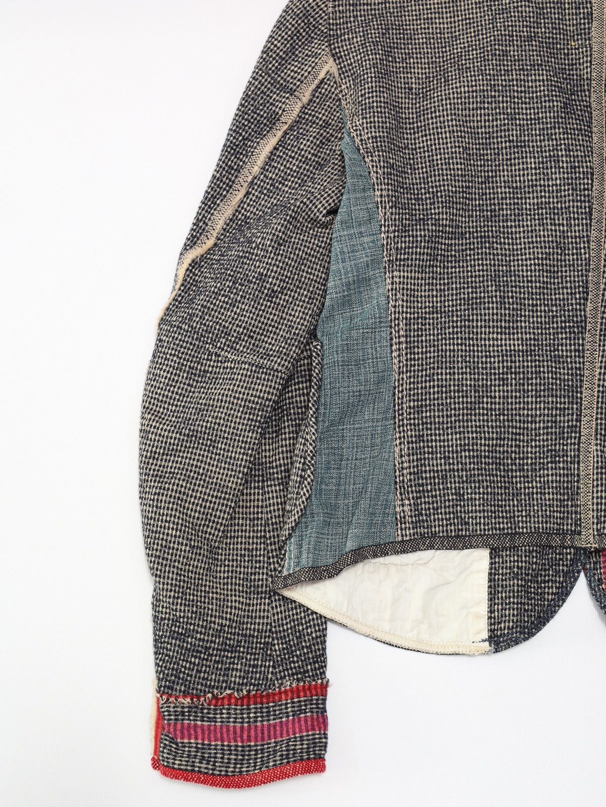 Marithe + Francois Girbaud Marithe Francois Girbaud Wool Cotton Printed Blazer Jacket Size M / US 6-8 / IT 42-44 - 10 Thumbnail