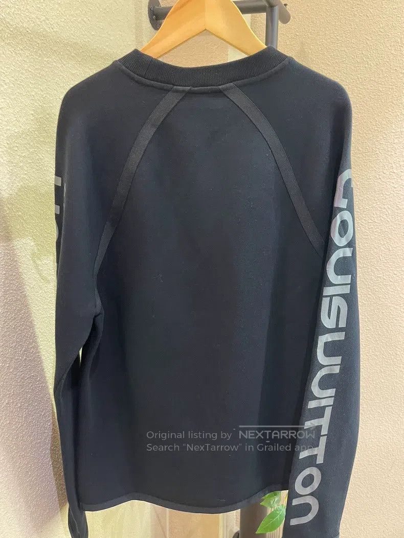 Louis Vuitton Louis Vuitton Black reflective letter sweatshirt Size US L / EU 52-54 / 3 - 2 Thumbnail