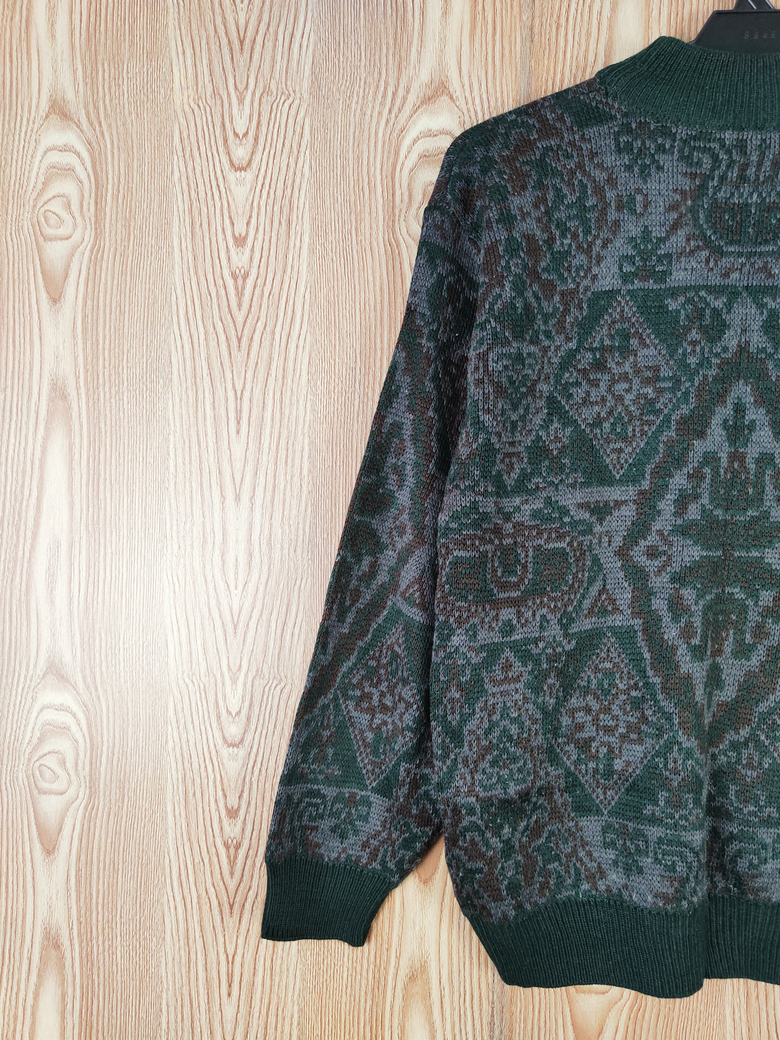 Japanese Brand × Vintage Del Conte Dark Green Knitwear Sweatshirts #W349 Size US M / EU 48-50 / 2 - 9 Thumbnail