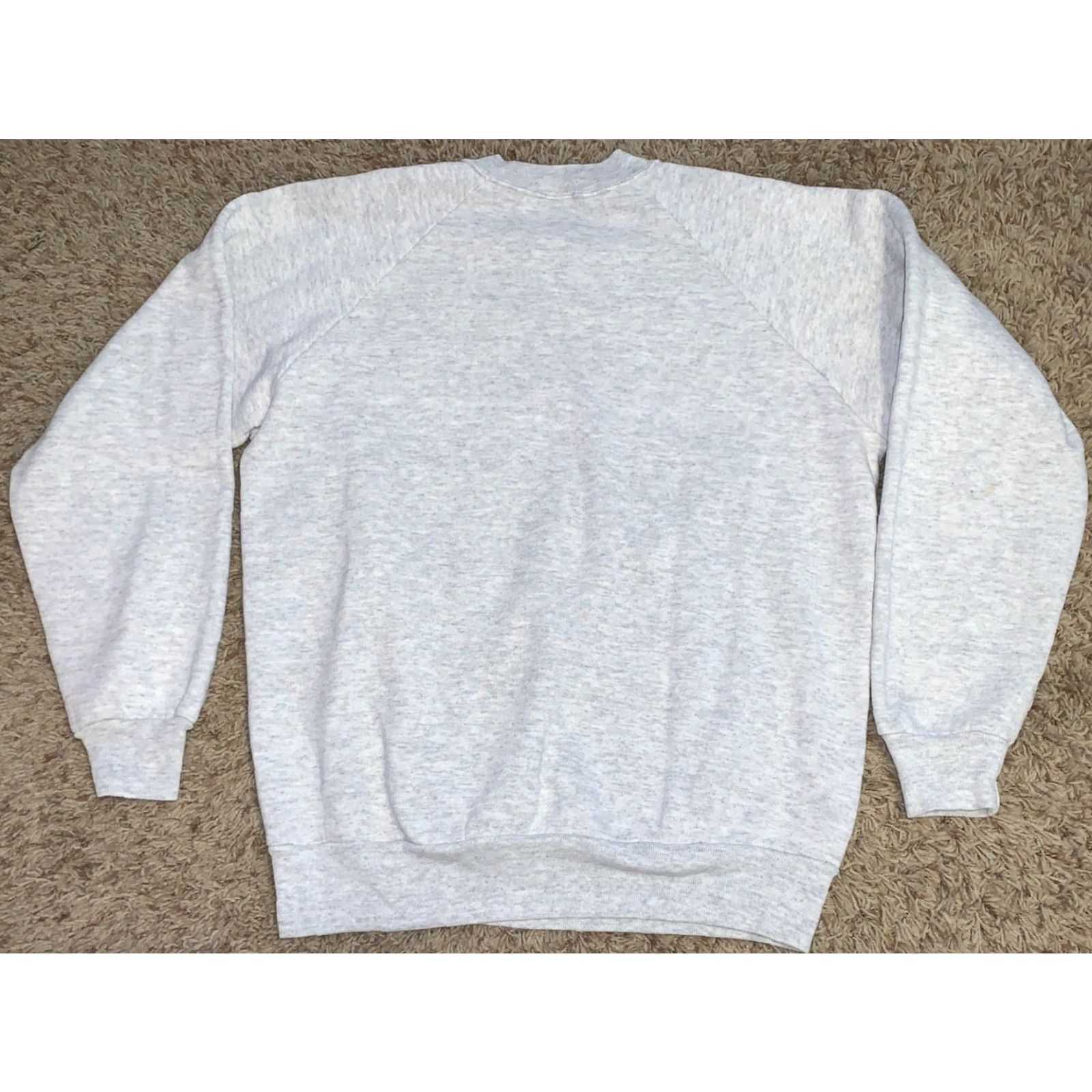 Jerzees VINTAGE Jerzees Sweatshirt Grey Quilted Print Crewneck Large L Women Pullover Long Sleeve Autumn Winter USA Size L / US 10 / IT 46 - 6 Thumbnail
