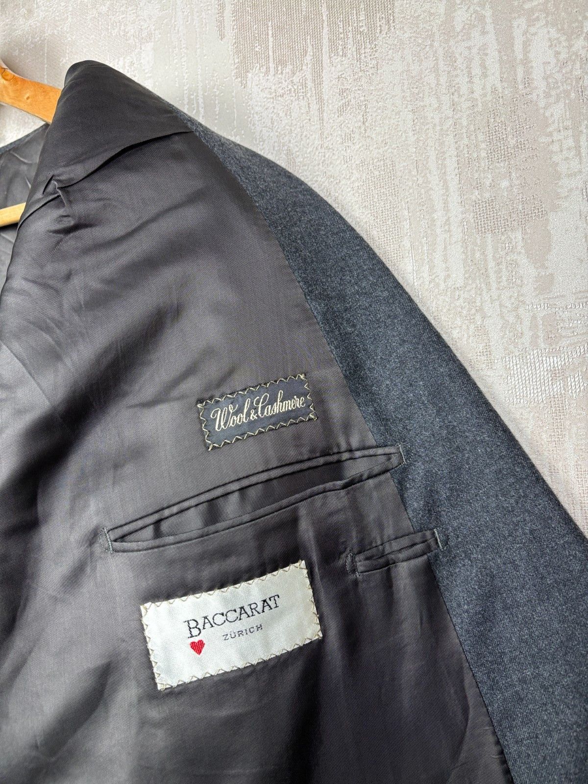 Ermenegildo Zegna VTG Ermenegildo Zegna Wool Cashmere Double Breasted Blazer Size 48R - 15 Thumbnail