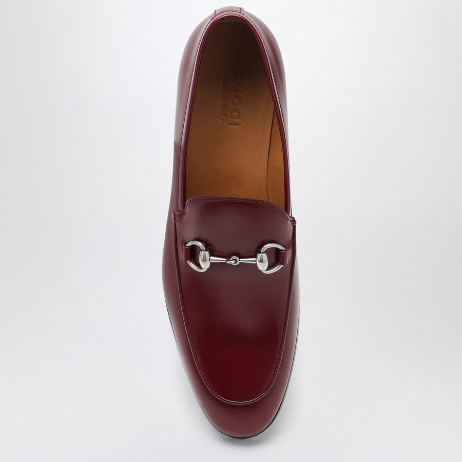 Gucci o1d2blof0525 Horsebit Moccasin Leather Shoes in Red Size US 10 / EU 43 - 3 Thumbnail