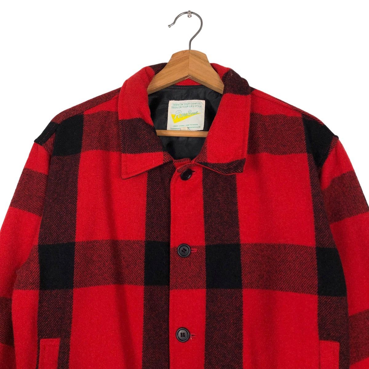 Japanese Brand 🔥Vtg Bomber Jacket Wool Tartan Design Rose Bowl USA Size US M / EU 48-50 / 2 - 3 Thumbnail
