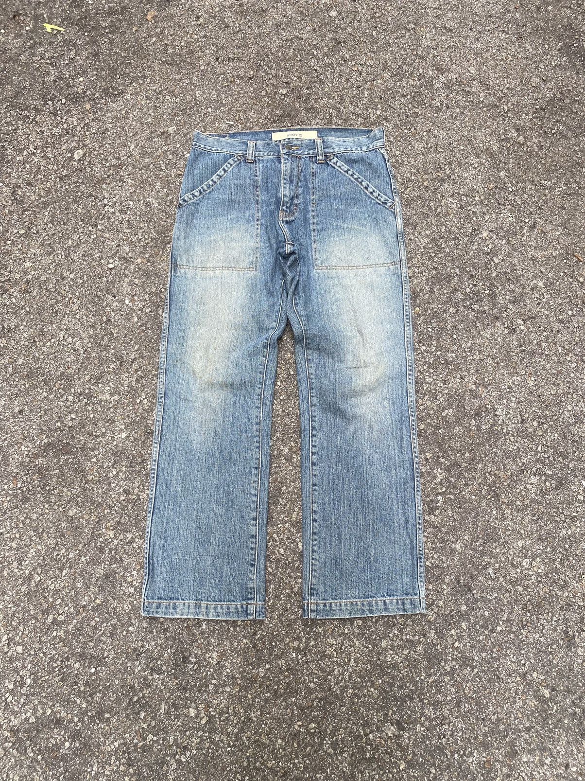 Gap × Vintage Vintage Gap Army Militaire Bush Pants Denim Workwear Size US 31 - 1 Thumbnail