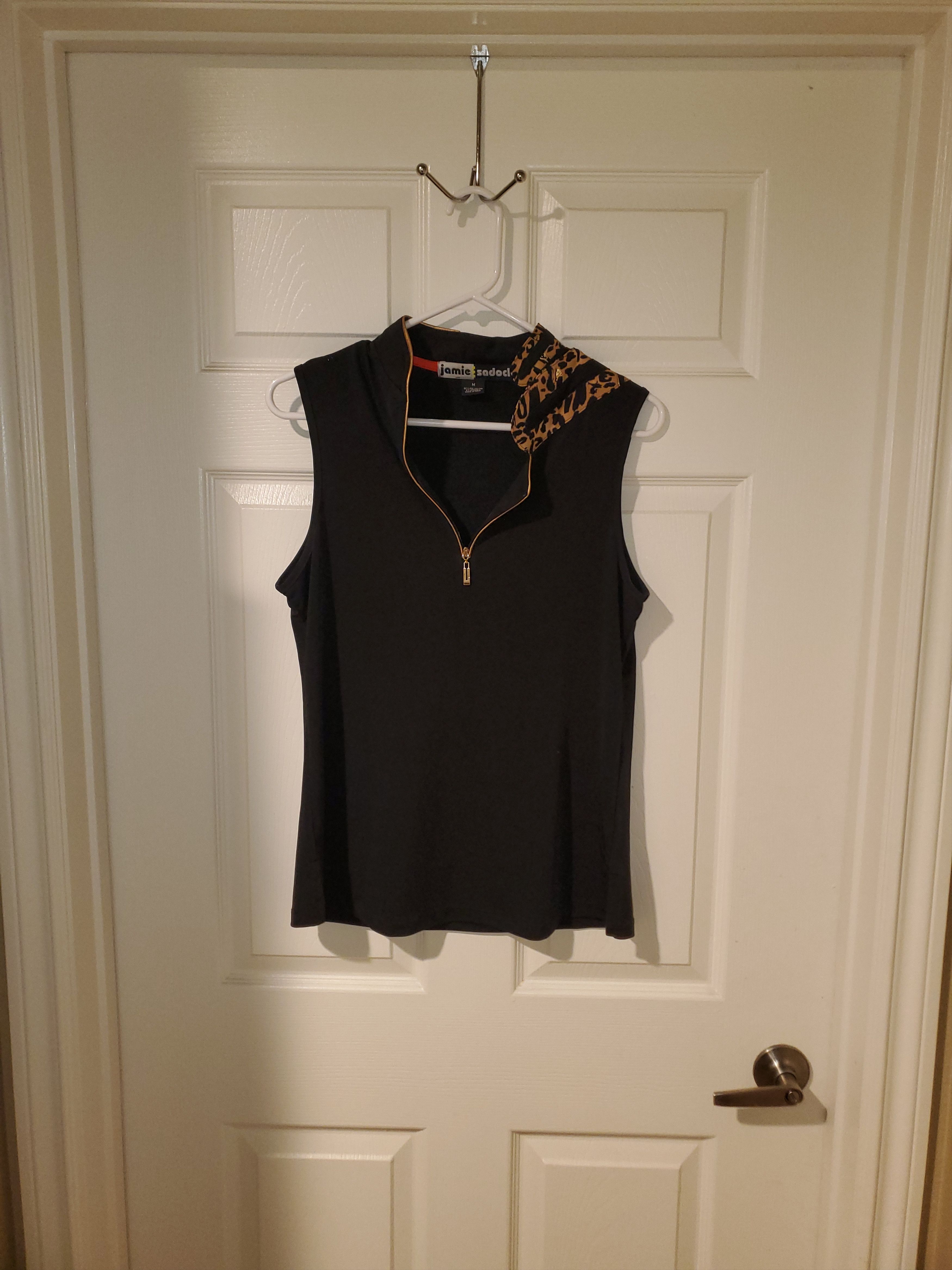 Vintage Unique Vintage Jamie Sadock Black Blouse (size M) Size M / US 6-8 / IT 42-44 - 1 Thumbnail