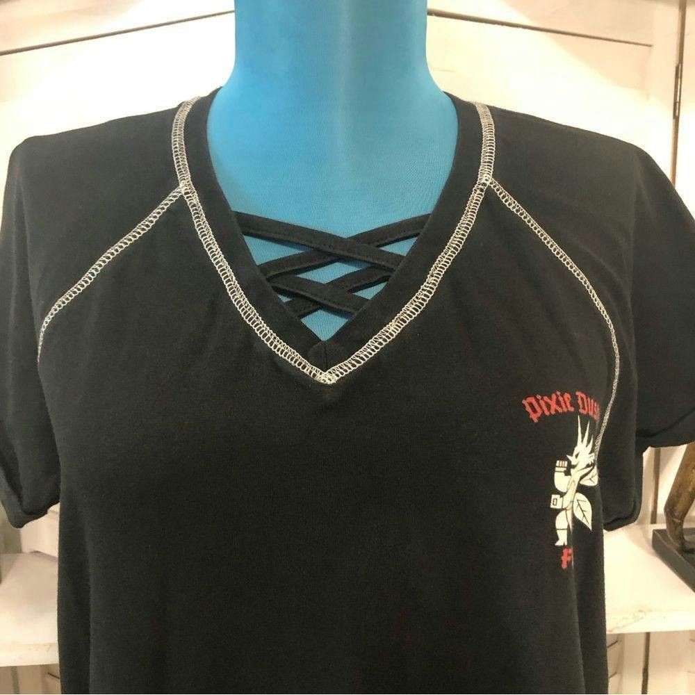 Other Pixie Dusters pirate skull red black cotton t-shirt M Size M / US 6-8 / IT 42-44 - 4 Thumbnail