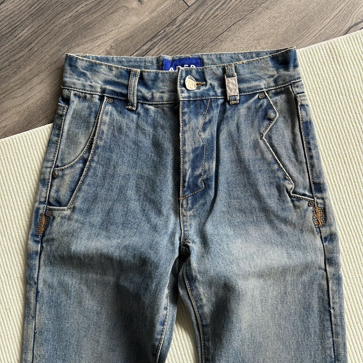 Ader Error ADER Error Distressed Denim Japanese Style Blue Jeans Size US 26 / EU 42 - 2 Thumbnail