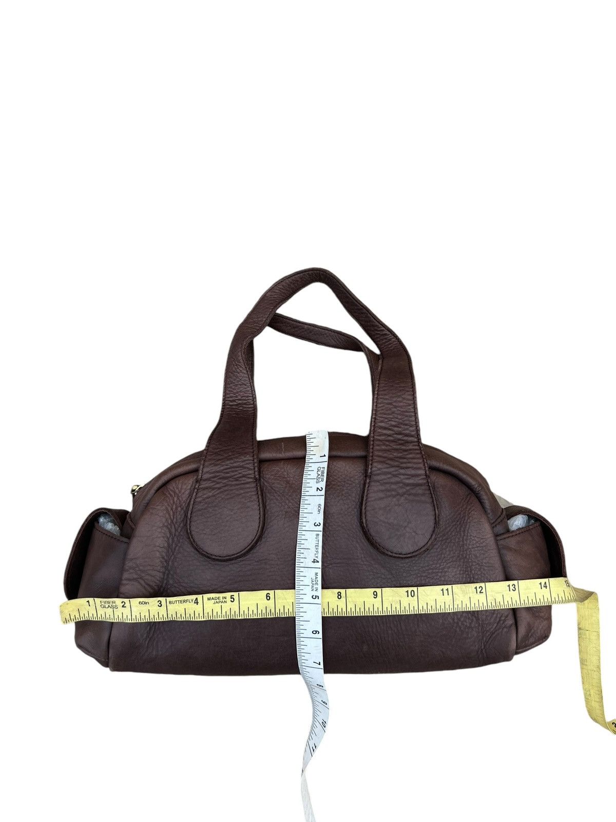 Leather Selvedge Japan Patina Real Leather Cargo Bag Size ONE SIZE - 2 Thumbnail