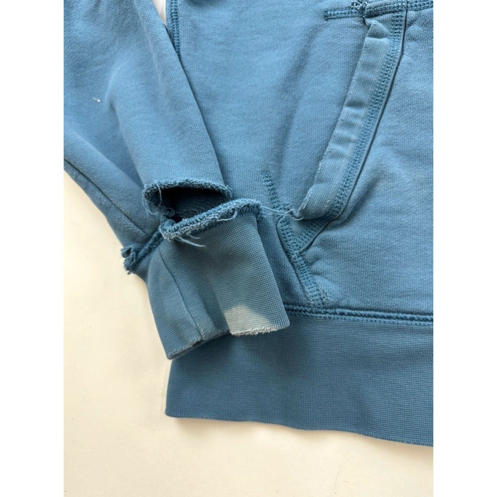 Nike Nike Hoodie Full Zip Mens Small Blue Cotton Distressed Track & Field Sports Size US S / EU 44-46 / 1 - 2 Thumbnail