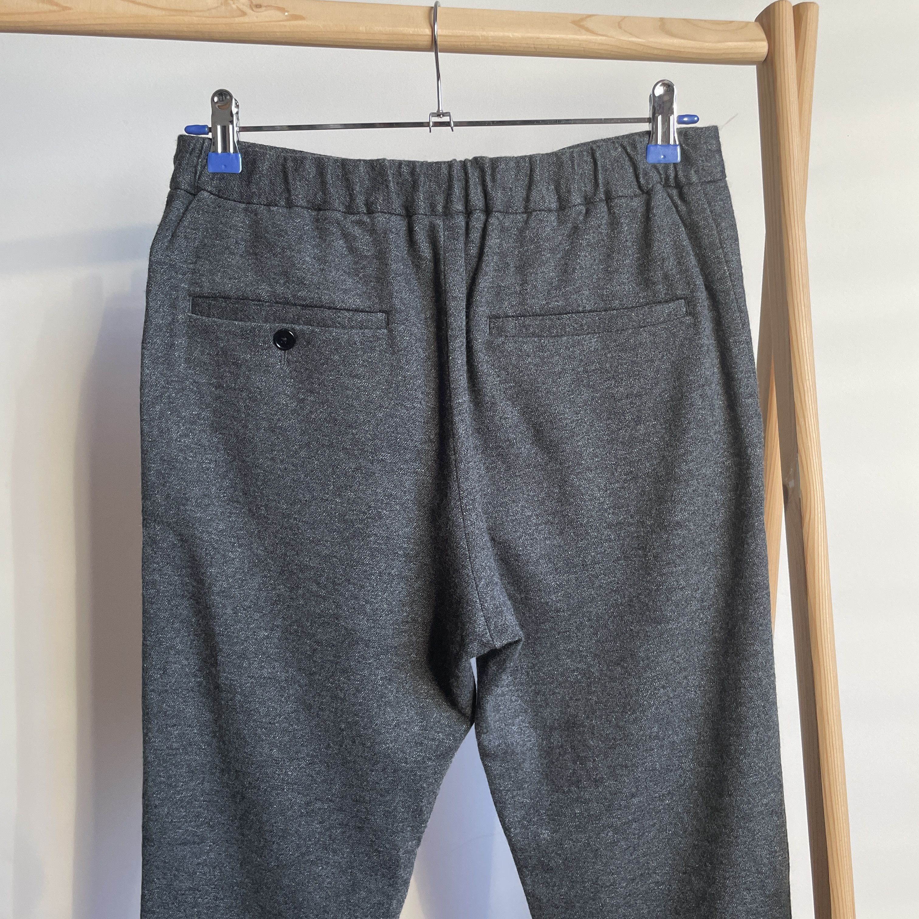 Japanese Brand Journal Standard Drawstring Slim Cropped Wool Pants Size S Size US 28 / EU 44 - 4 Thumbnail