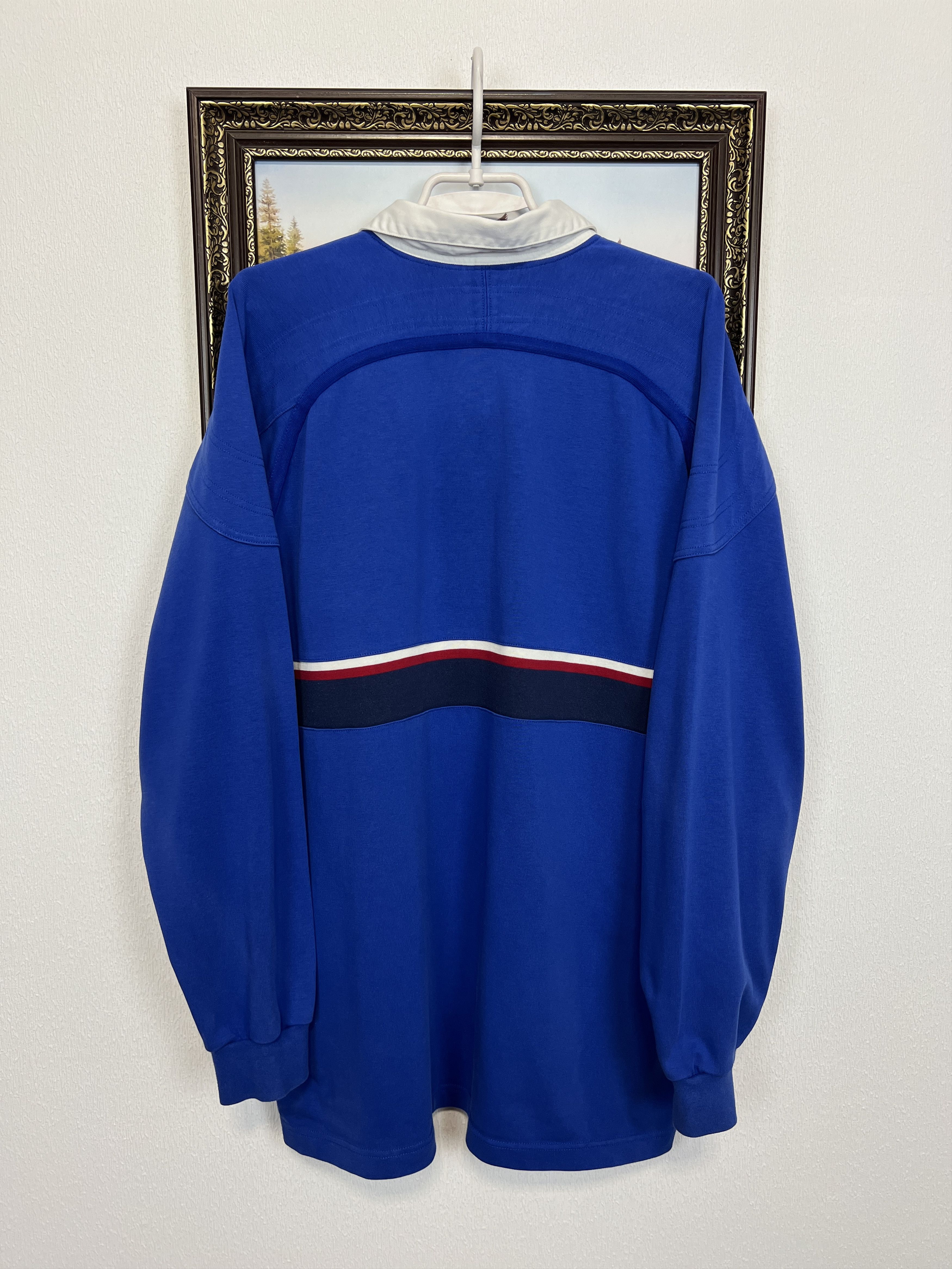Nike Vintage 90's France Rugby Union Long Sleeve Jersey Trikot Size US XL / EU 56 / 4 - 8 Thumbnail