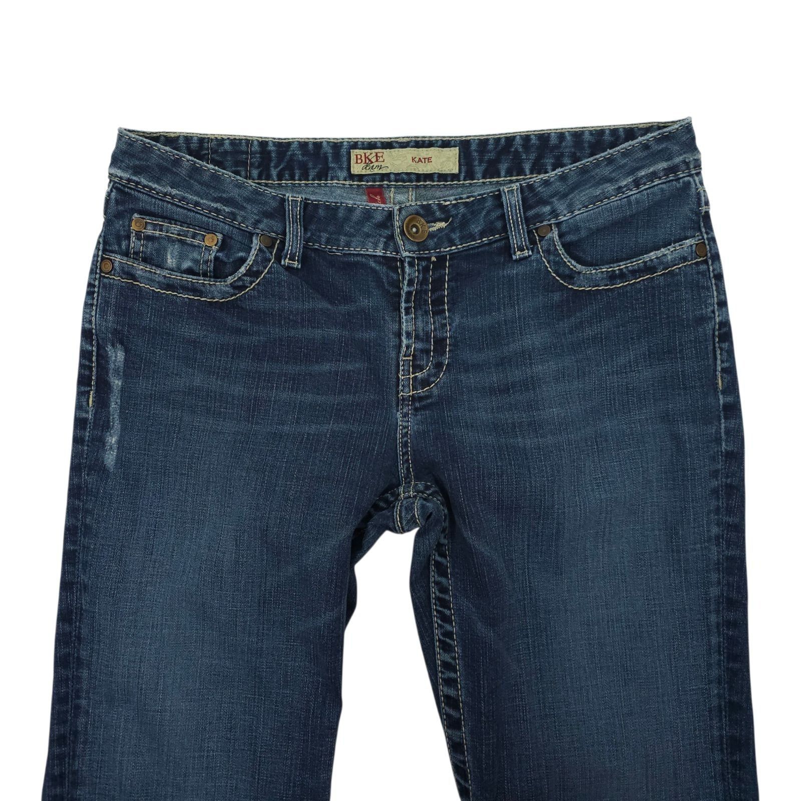 BKE BKE Kate Bootcut Jeans 30 Stretch Regular Mid Rise Dark Wash Size 33" - 10 Thumbnail