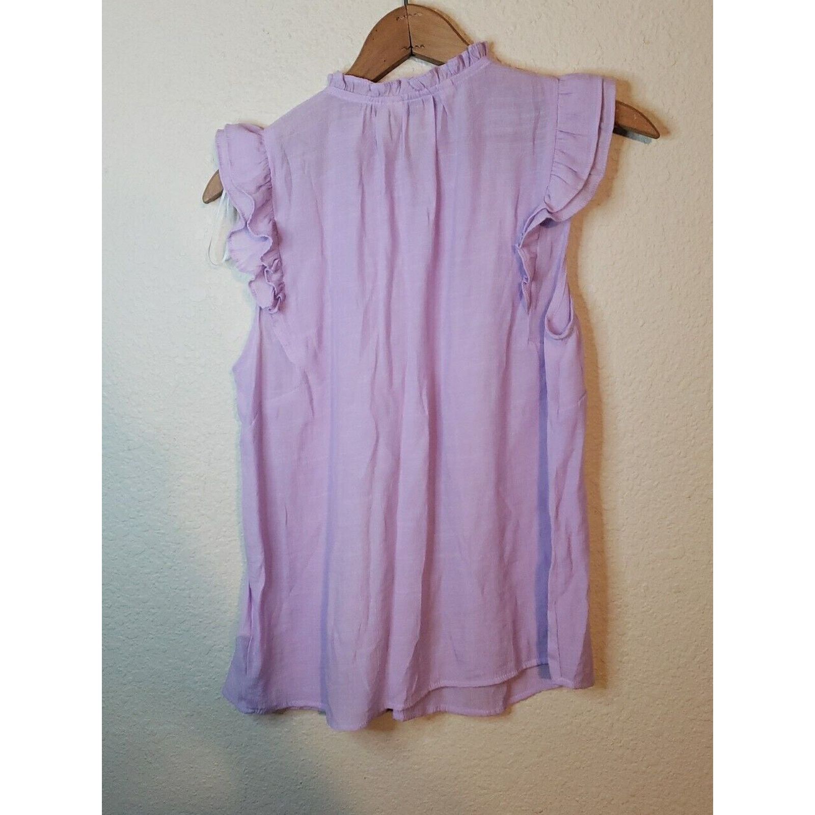 Nanette Lepore Nanette Light Purple High Neck Ruffle Sleeve Top medium Size M / US 6-8 / IT 42-44 - 9 Thumbnail