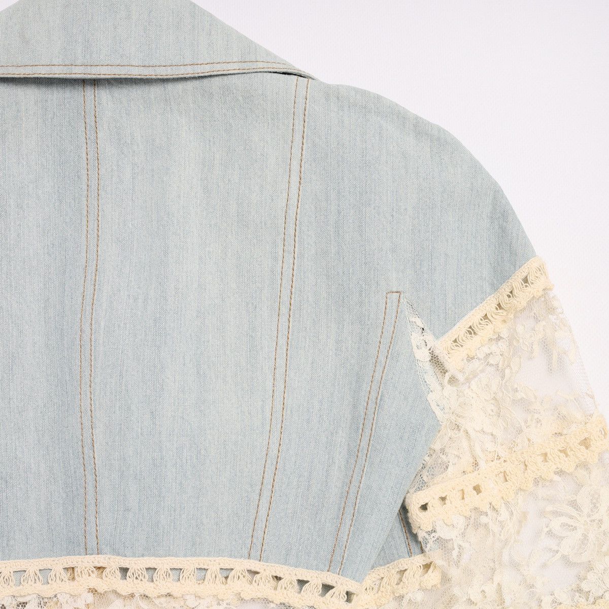 Dior Christian Dior by Galliano 2005 Lace Crochet Jacket Denim Size S / US 4 / IT 40 - 24 Thumbnail