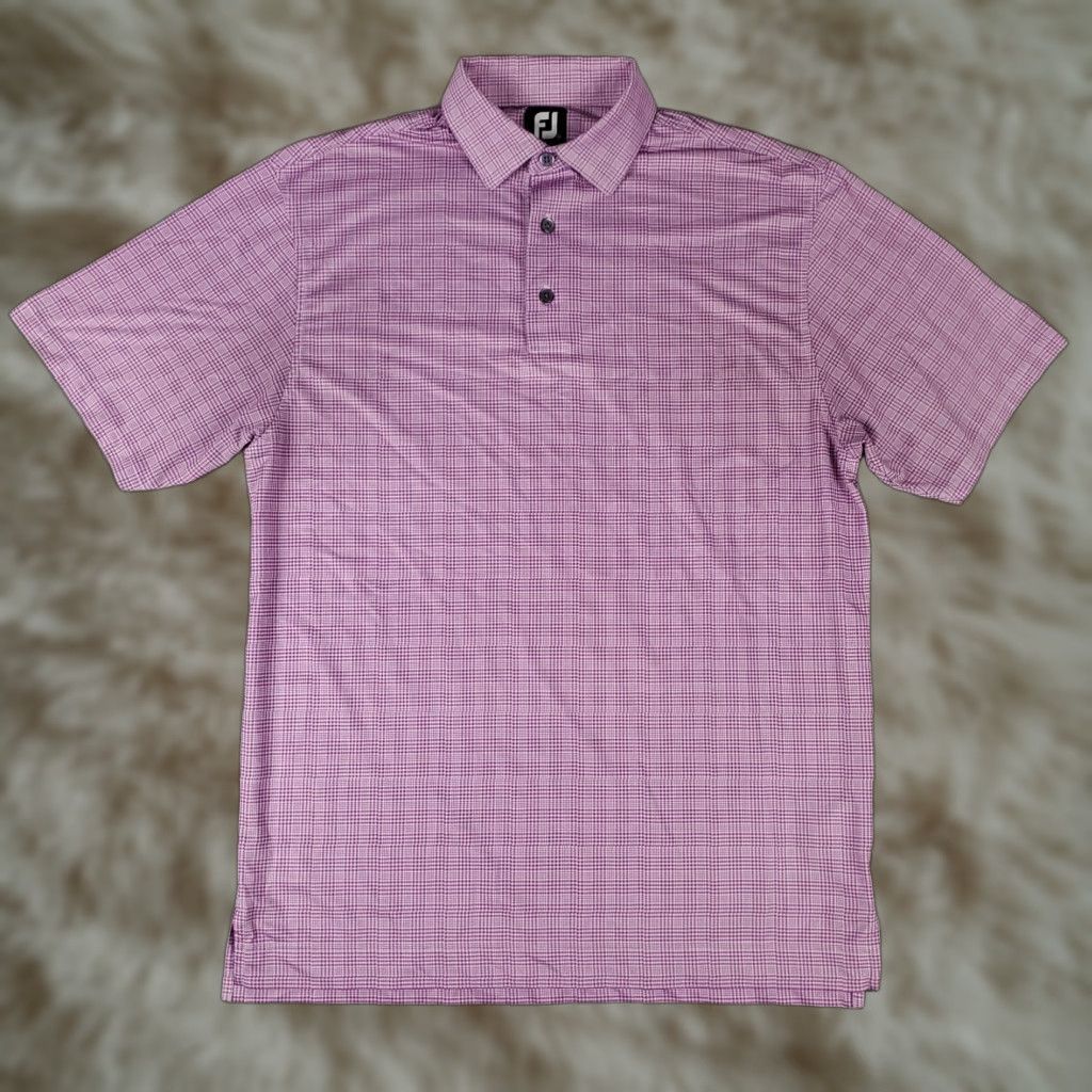 Footjoy FootJoy Polo Shirt Mens M Purple Plaid Golf Casual Short Sleeve Polo Shirt Mens M Purple Plaid Golf Casual Short Sleeve Size US M / EU 48-50 / 2 - 1 Thumbnail