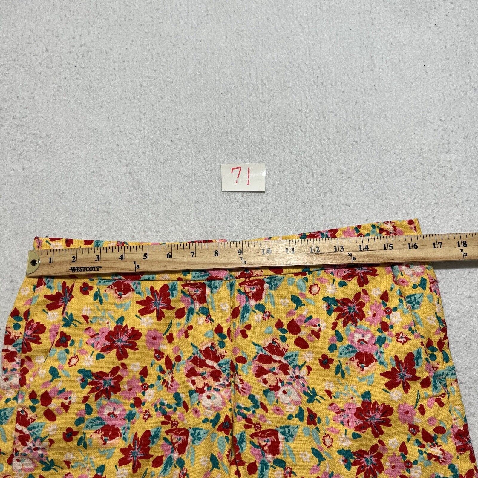 J.Crew J. Crew Yellow Floral 5" Inseam Colorful Knit Zip + Clasp Size 28" / US 6 / IT 42 - 9 Thumbnail