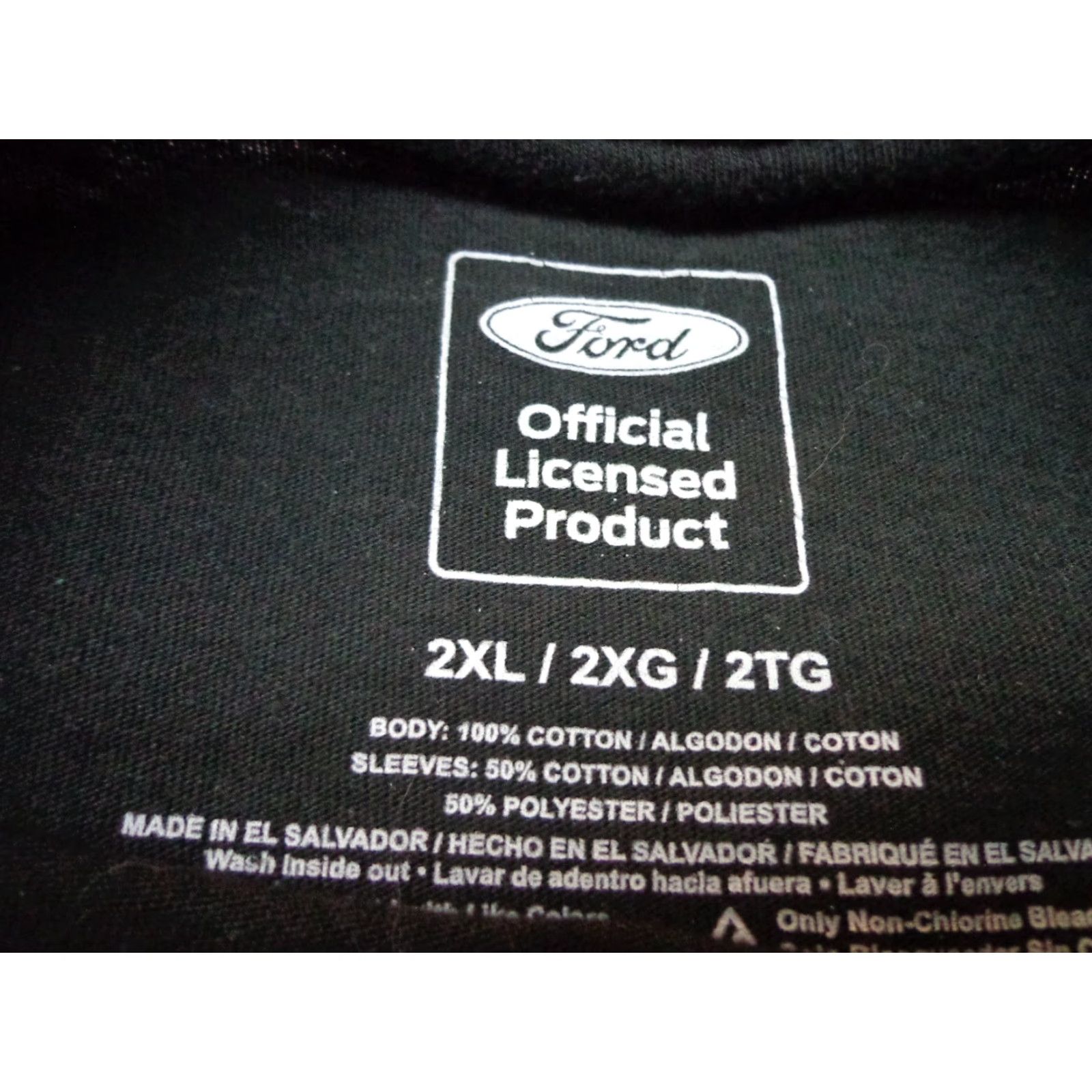 Ford Ford Bronco Official Licensed Product T Shirt 2XL Black Crew Neck Short Sleeve Cotton Blend Logo Men Size US XXL / EU 58 / 5 - 3 Thumbnail