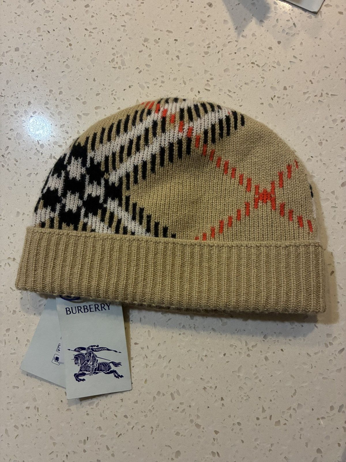 Burberry Burberry check beanie Size ONE SIZE - 1 Thumbnail
