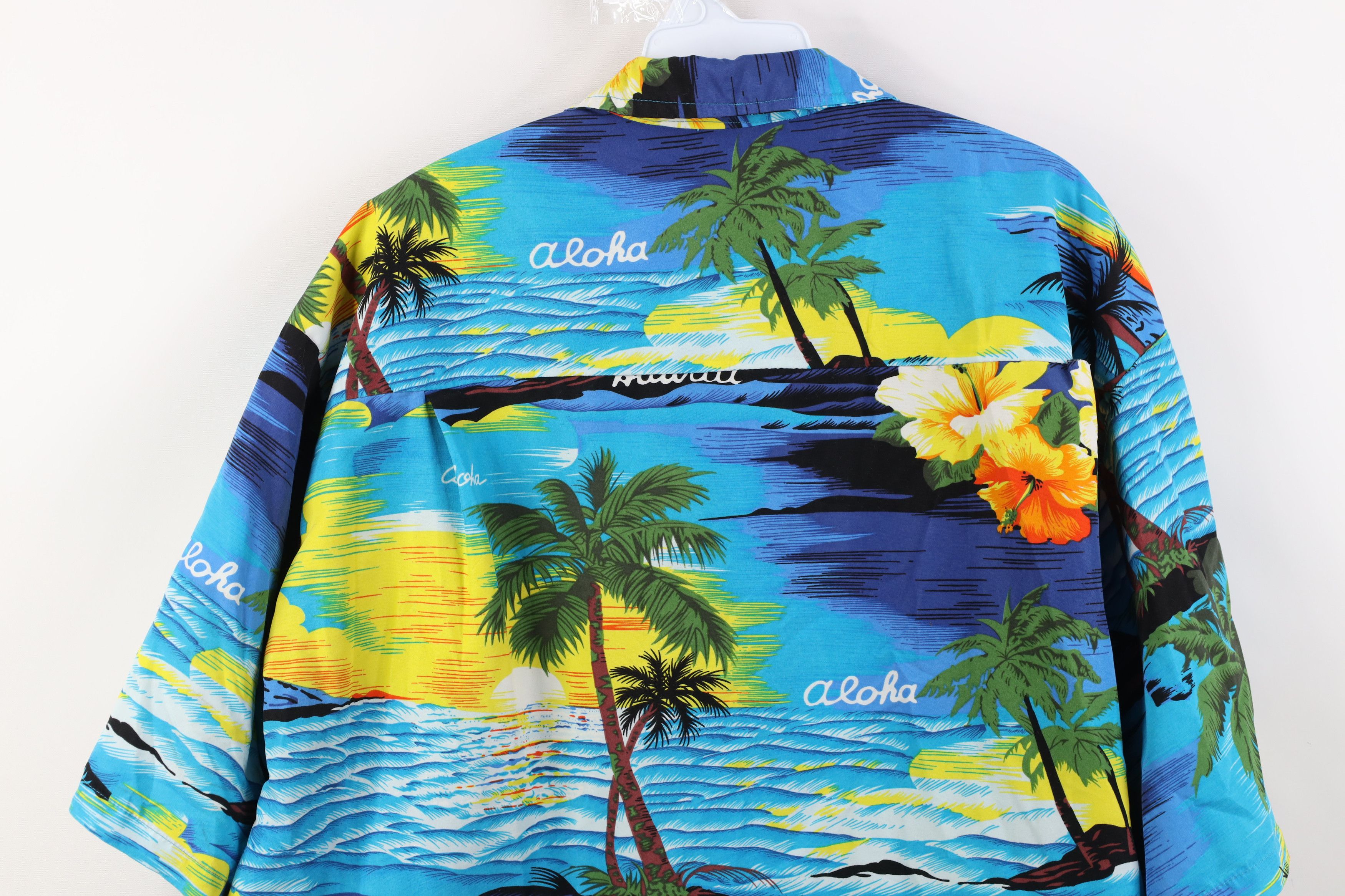 Vintage Vintage 90s Streetwear Luau Beach Hawaiian Button Shirt USA Size US XXL / EU 58 / 5 - 13 Thumbnail