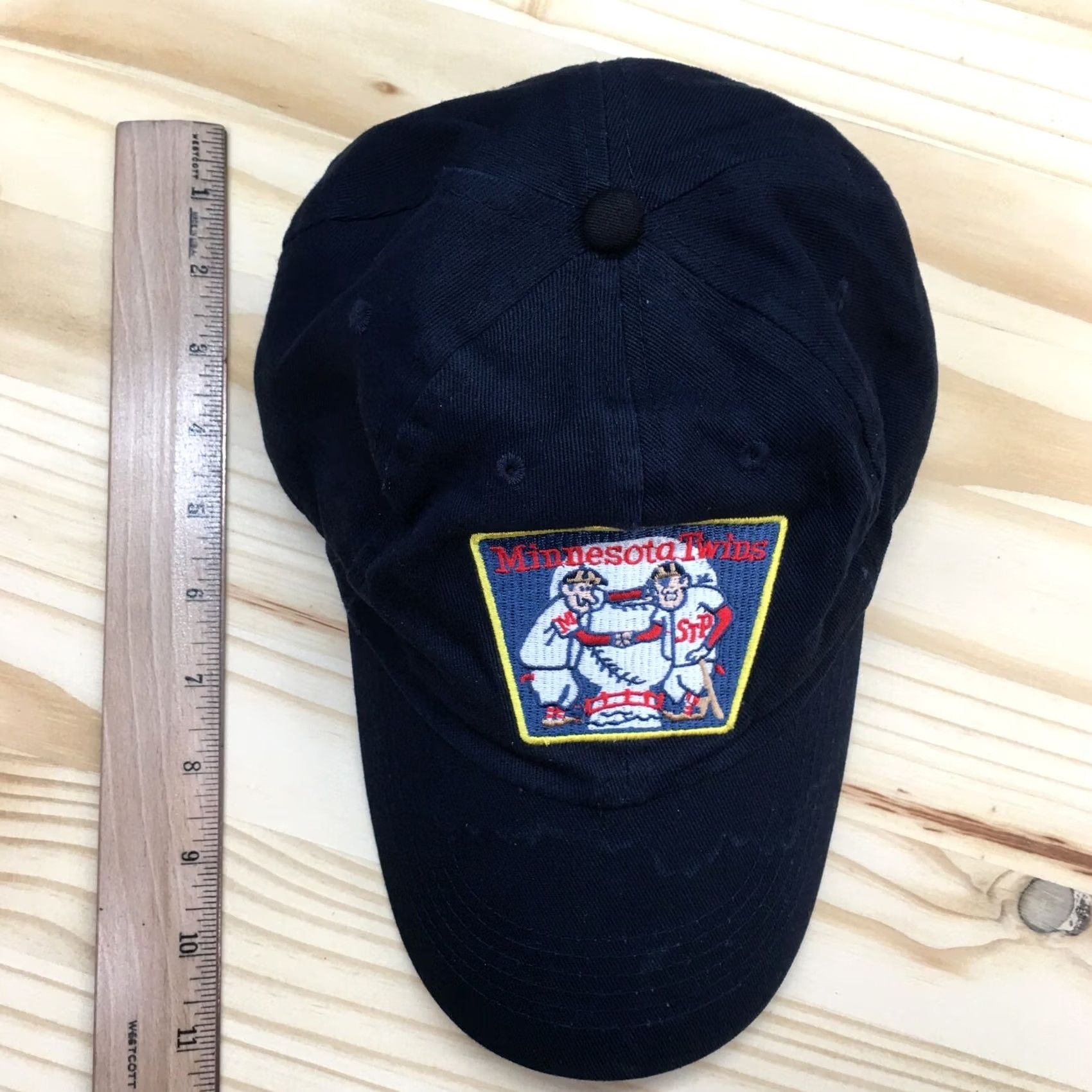 Twins Minnesota Twins Baseball Cap Hat Mens OS Blue Cotton Adjustable Embroidered Size ONE SIZE - 3 Thumbnail