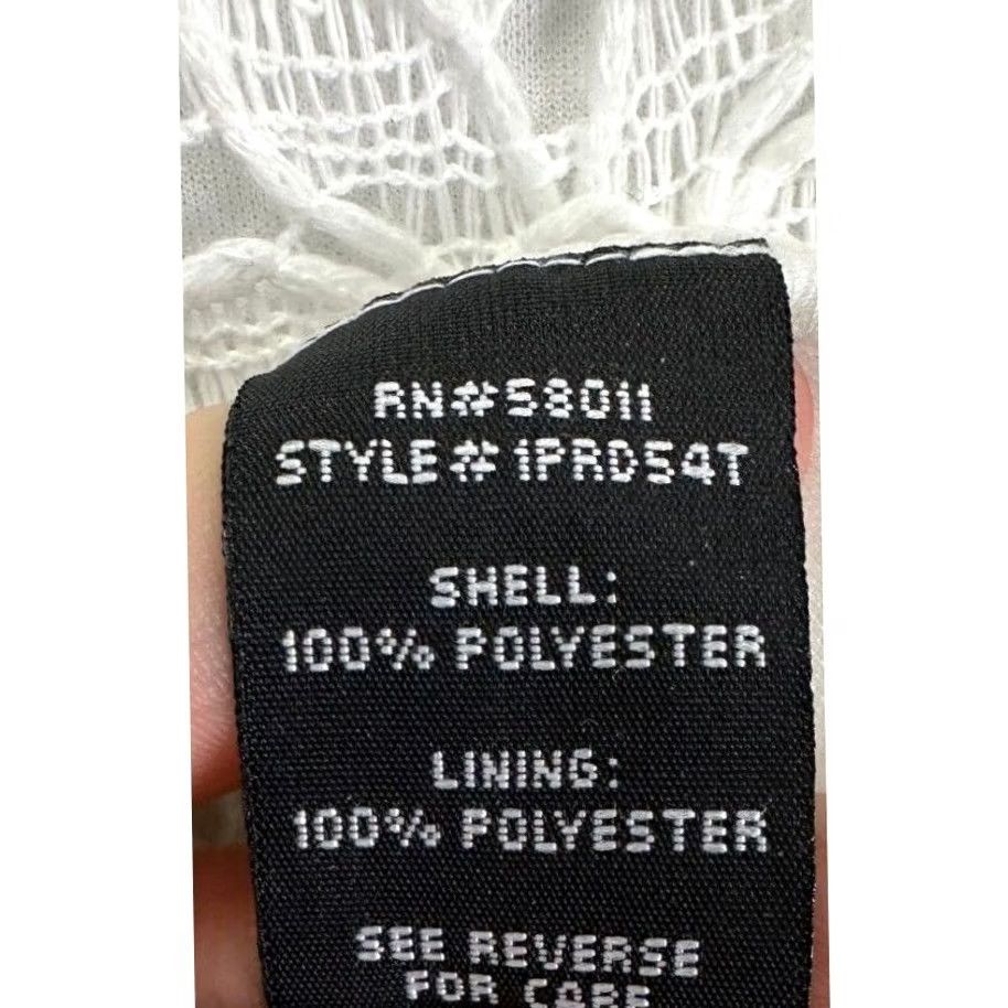 Vintage Jax Dress Womens 4 White Eyelet Lined Lace Mini Short Sleeves Casual Ladies NEW Size 27" / US 4 / IT 40 - 4 Thumbnail