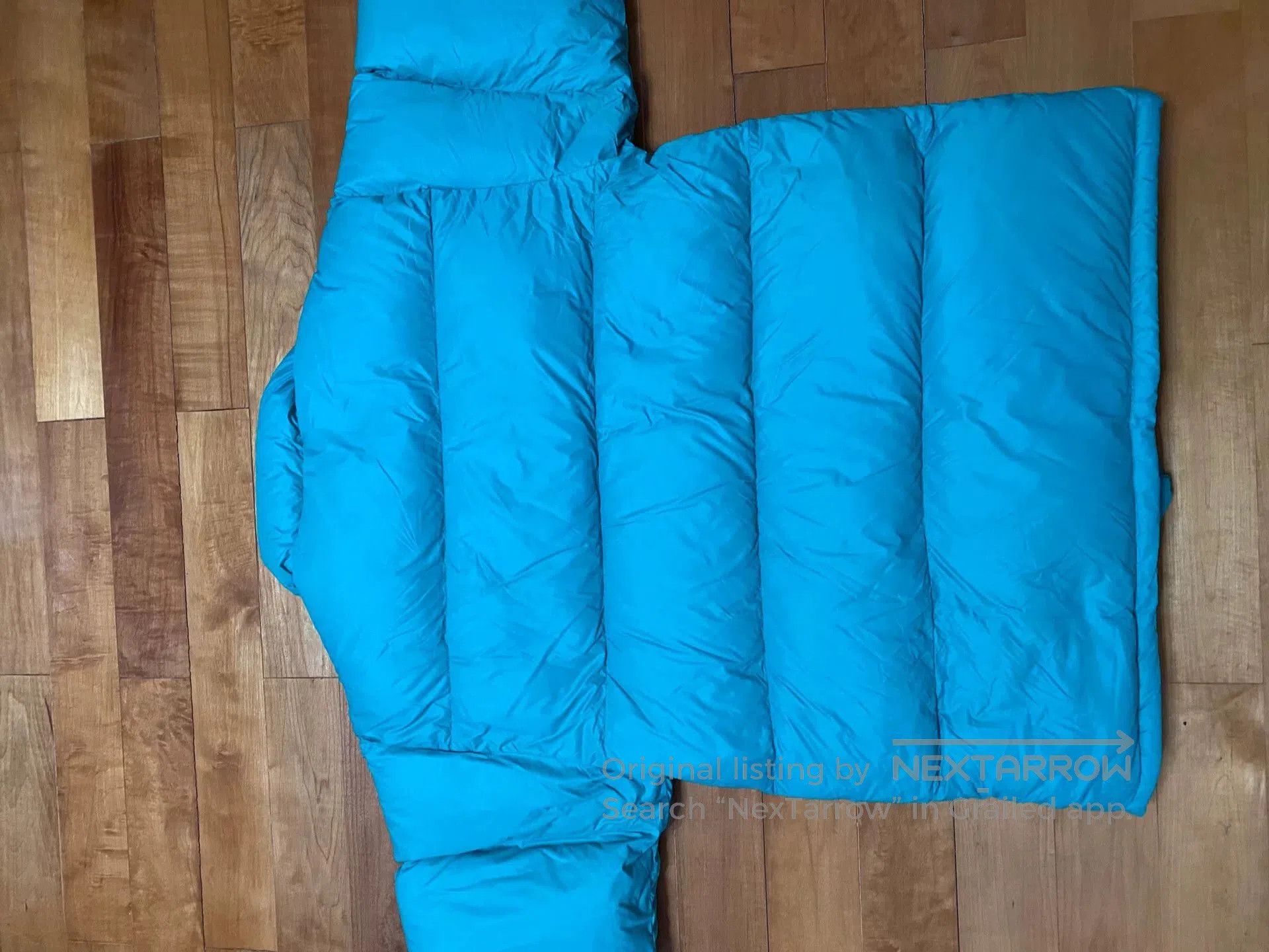 Beams Japan stylish teal puffer jacket for winter wear. Size US M / EU 48-50 / 2 - 6 Thumbnail