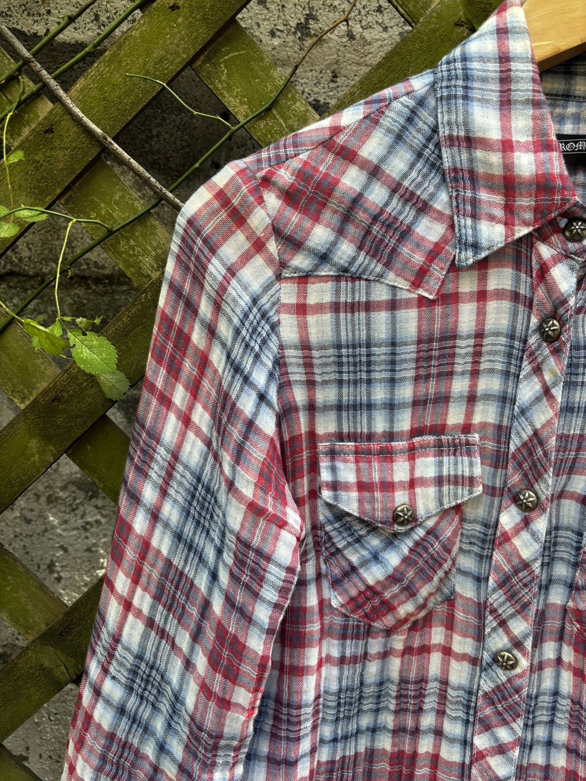 Chrome Hearts Chrome Hearts Star Button Red/Whte/Blu Flannel Shirt Size US S / EU 44-46 / 1 - 4 Thumbnail