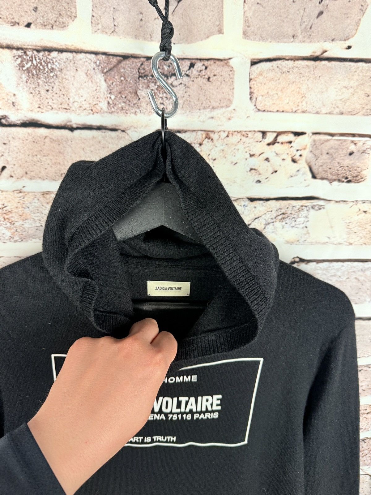 Designer × Zadig & Voltaire Very rare zadig & voltaire wool oversize sweater hoodie Size S / US 4 / IT 40 - 6 Thumbnail
