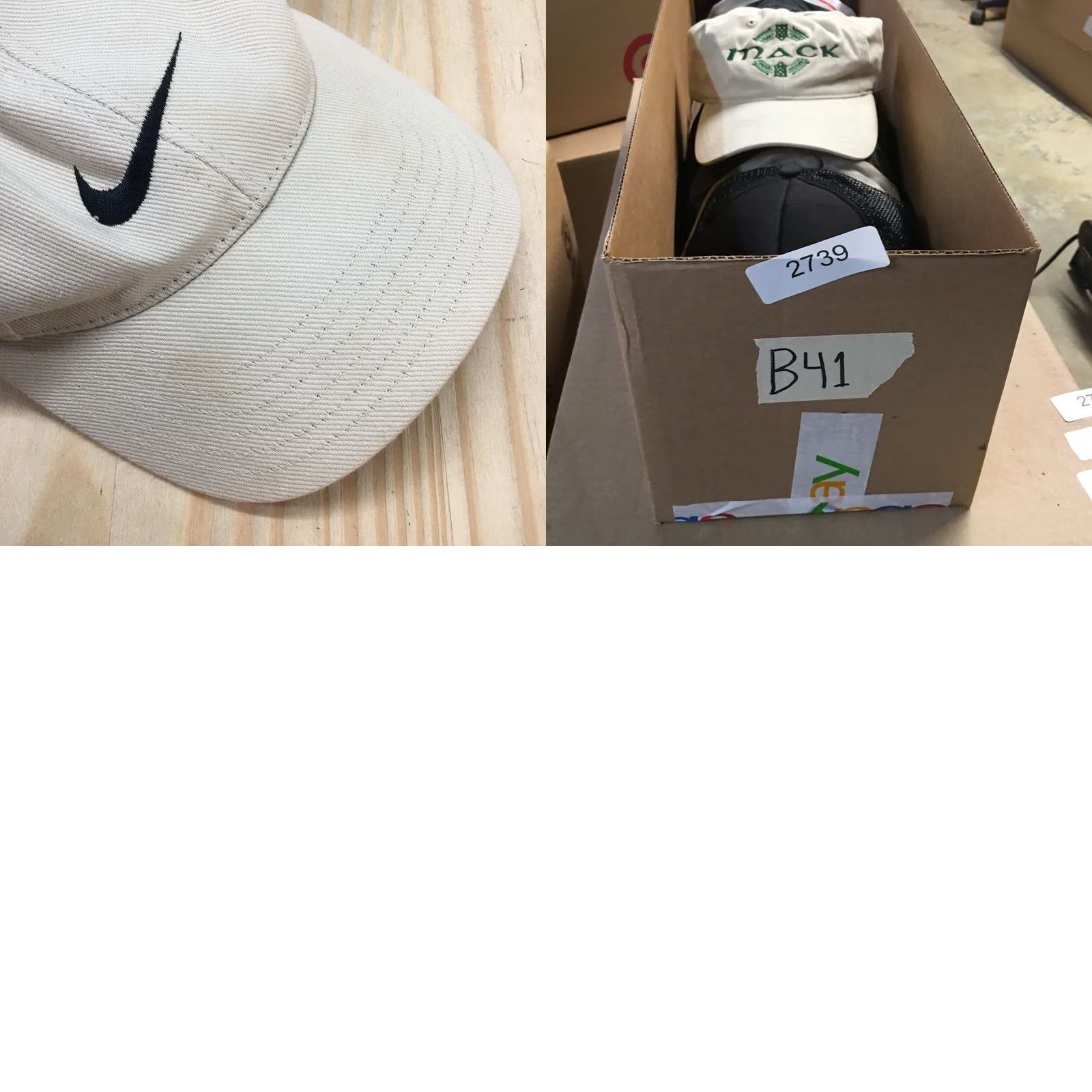 Nike Nike Baseball Cap Hat Mens Beige One Size Logo Embroidered Curved Brim Cotton Size ONE SIZE - 9 Thumbnail