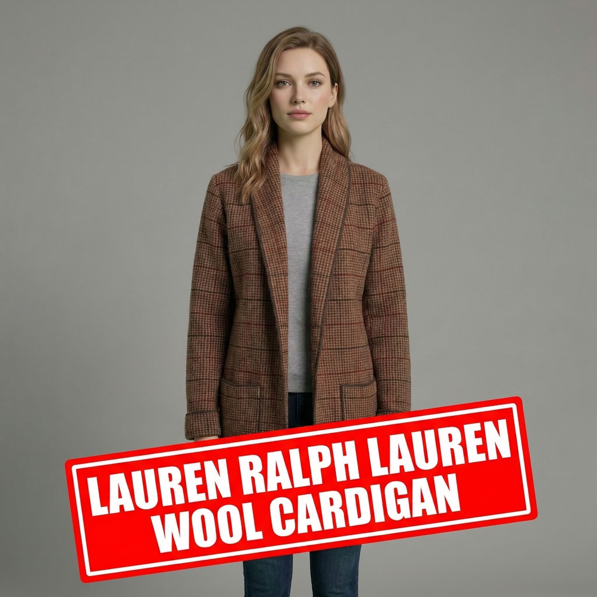 Lauren Ralph Lauren Lauren Ralph Lauren Petite Vintage Lambswool Cardigan Size L / US 10 / IT 46 - 1 Thumbnail