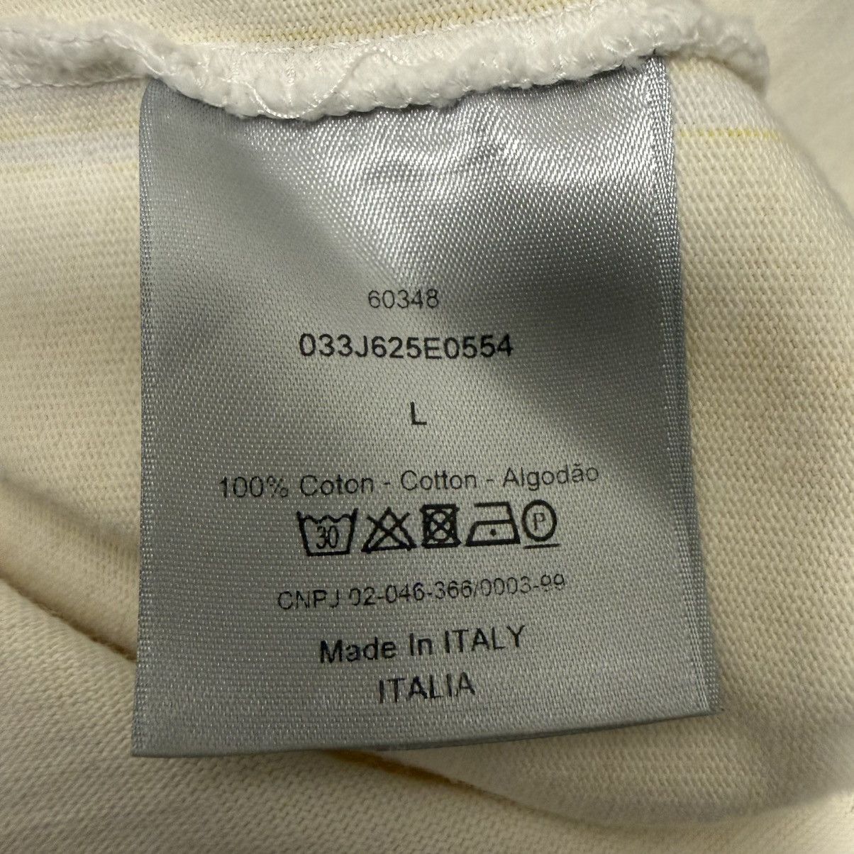 Dior Dior x Shawn Oversized Logo T-Shirt Yellow Sz Large Size US L / EU 52-54 / 3 - 5 Thumbnail