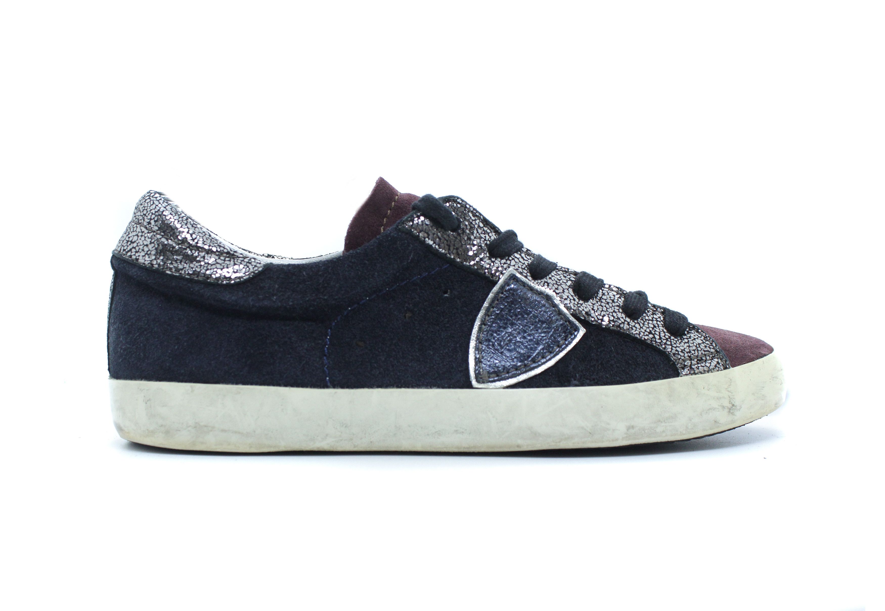 Philippe Model PRSX Grunge Shine Suede Sneakers Size US 7 / IT 37 - 1 Thumbnail