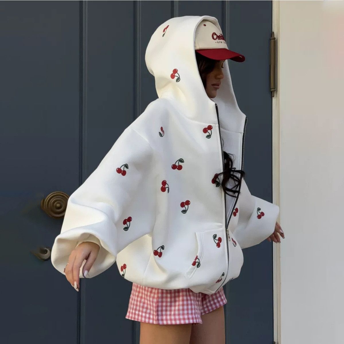 Other cherry print sweatshirt jacket Size L / US 10 / IT 46 - 2 Thumbnail