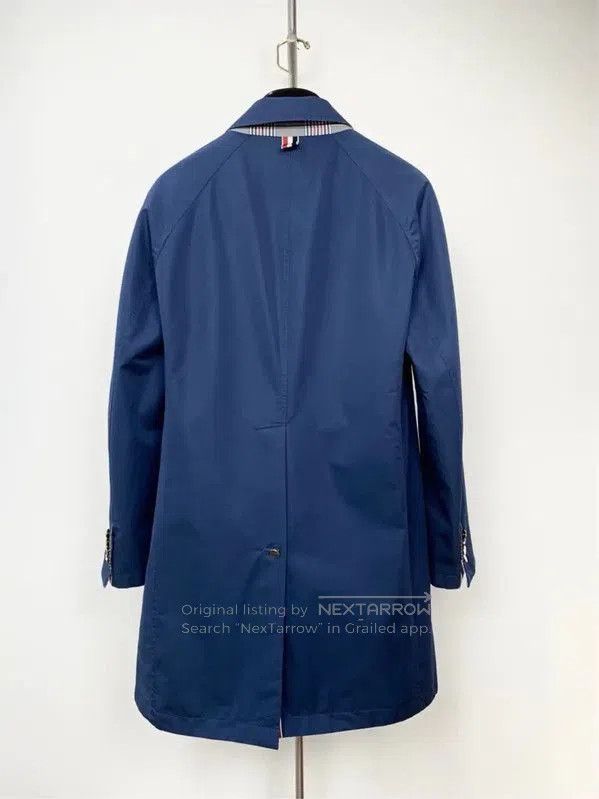 Thom Browne Thom Browne Men's Long Navy Trench Coat . Size US S / EU 44-46 / 1 - 2 Thumbnail