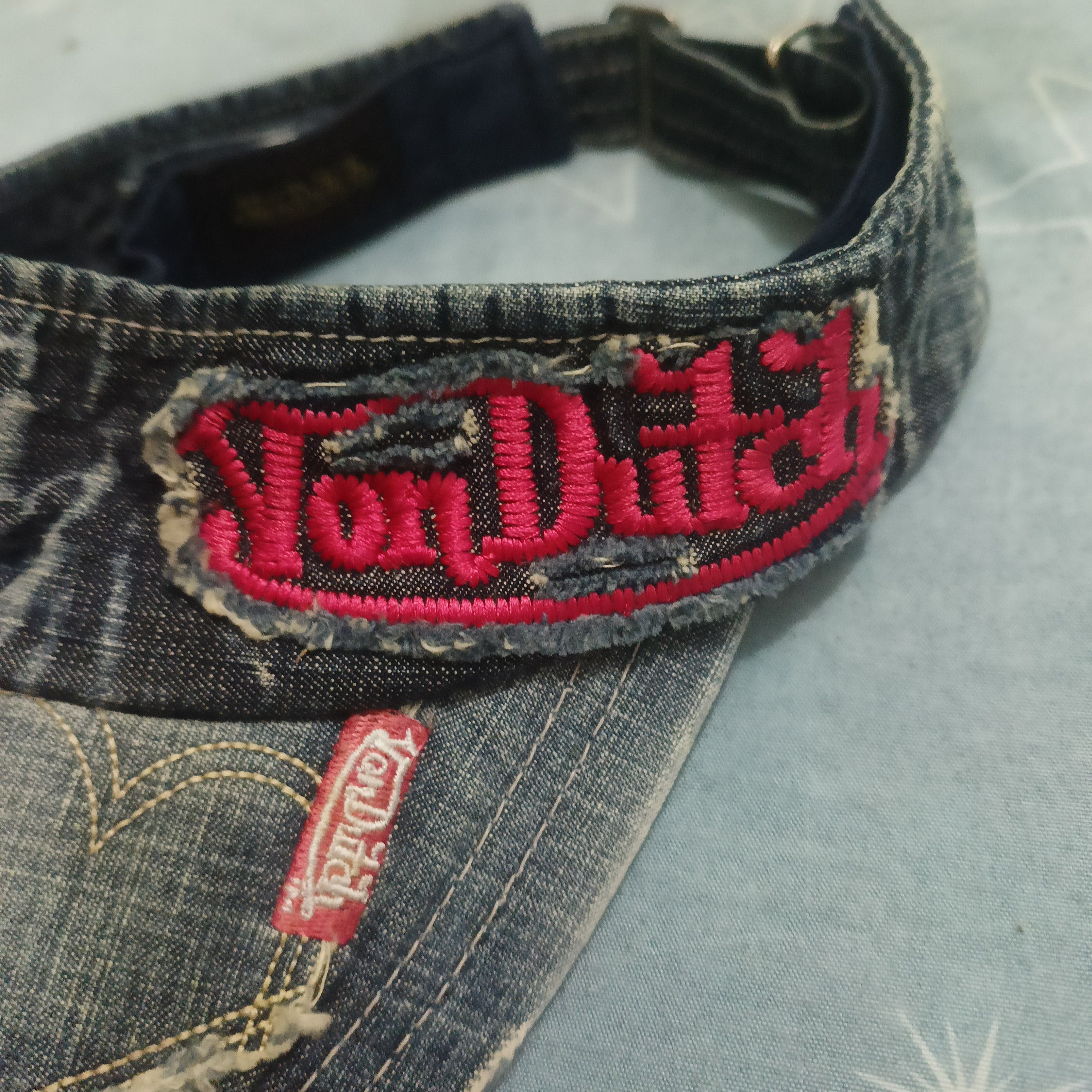 Japanese Brand × Von Dutch Rare Von dutch denim flared visor cap Size ONE SIZE - 2 Thumbnail