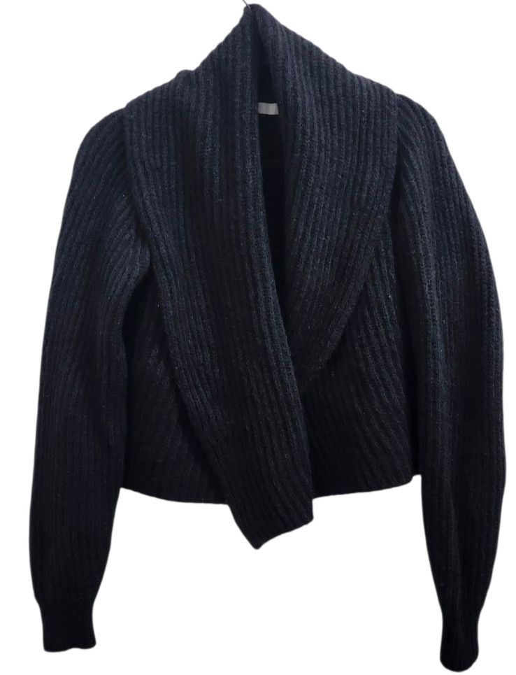 Vince Vince Shawl Collar Soft Plush Wool Rib Knit Cardigan XS Size XS / US 0-2 / IT 36-38 - 3 Thumbnail