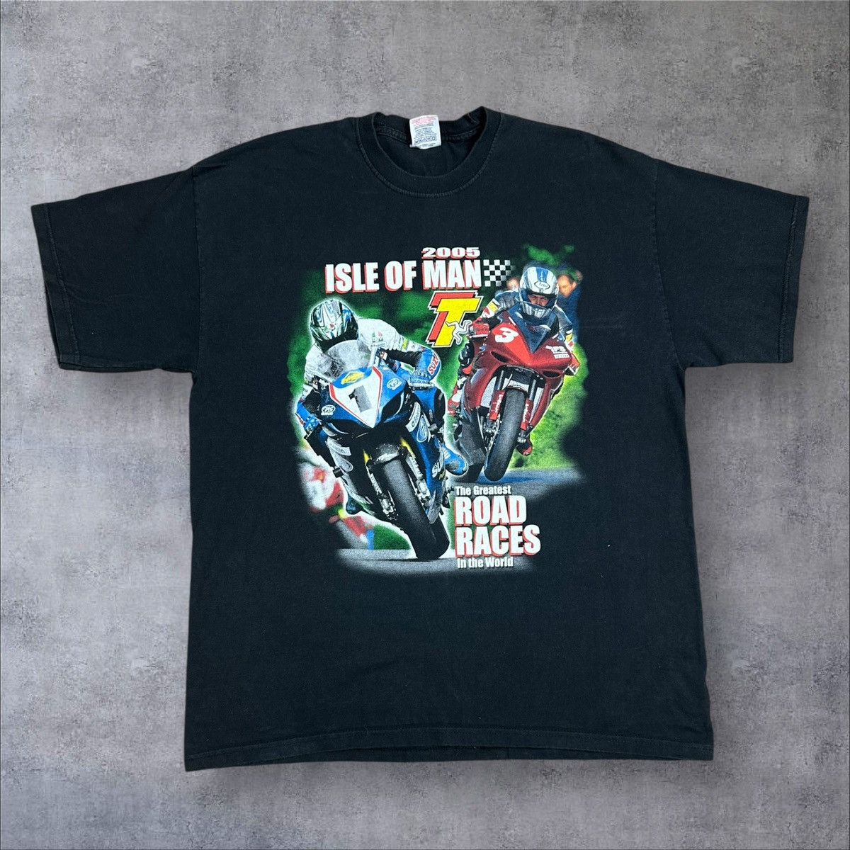 Vintage Isle of Man TT The Greatest Road Races In the World 2005 Tee Size US XL / EU 56 / 4 - 2 Thumbnail
