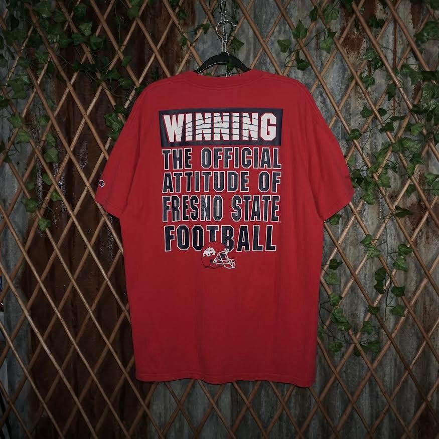 Champion XL- Vintage / Y2K Champions Fresno State Bulldogs Football T Size US XL / EU 56 / 4 - 2 Thumbnail